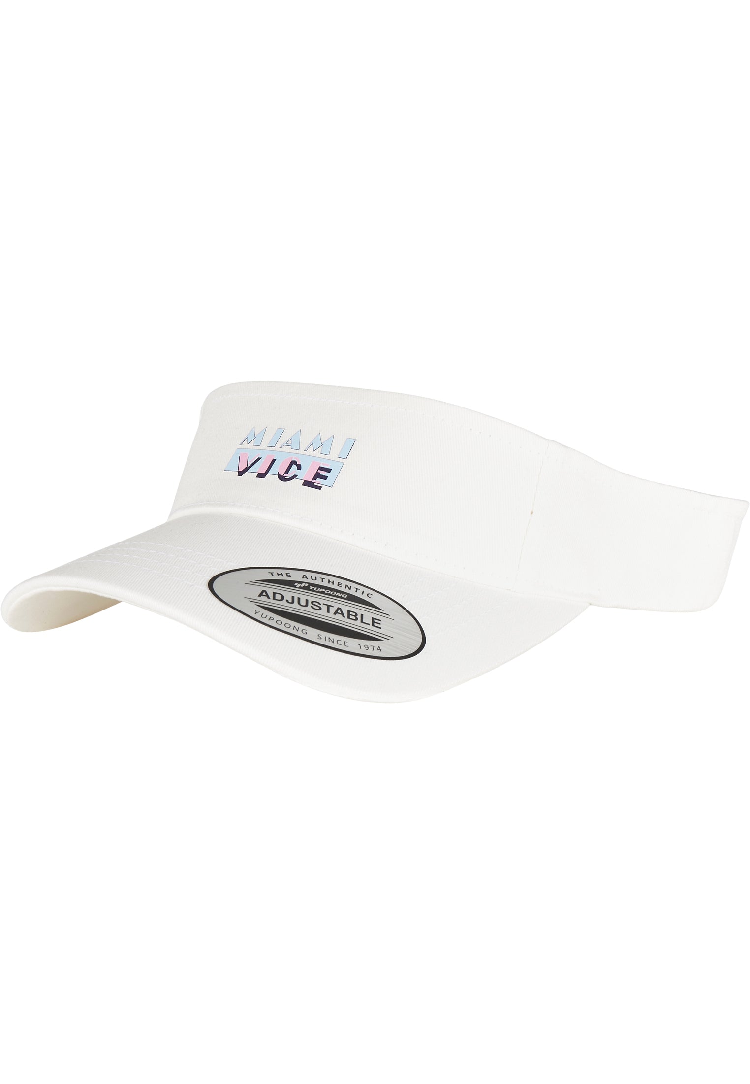 Miami Vice Logo Visor Cap white one size - workoutbrands.com