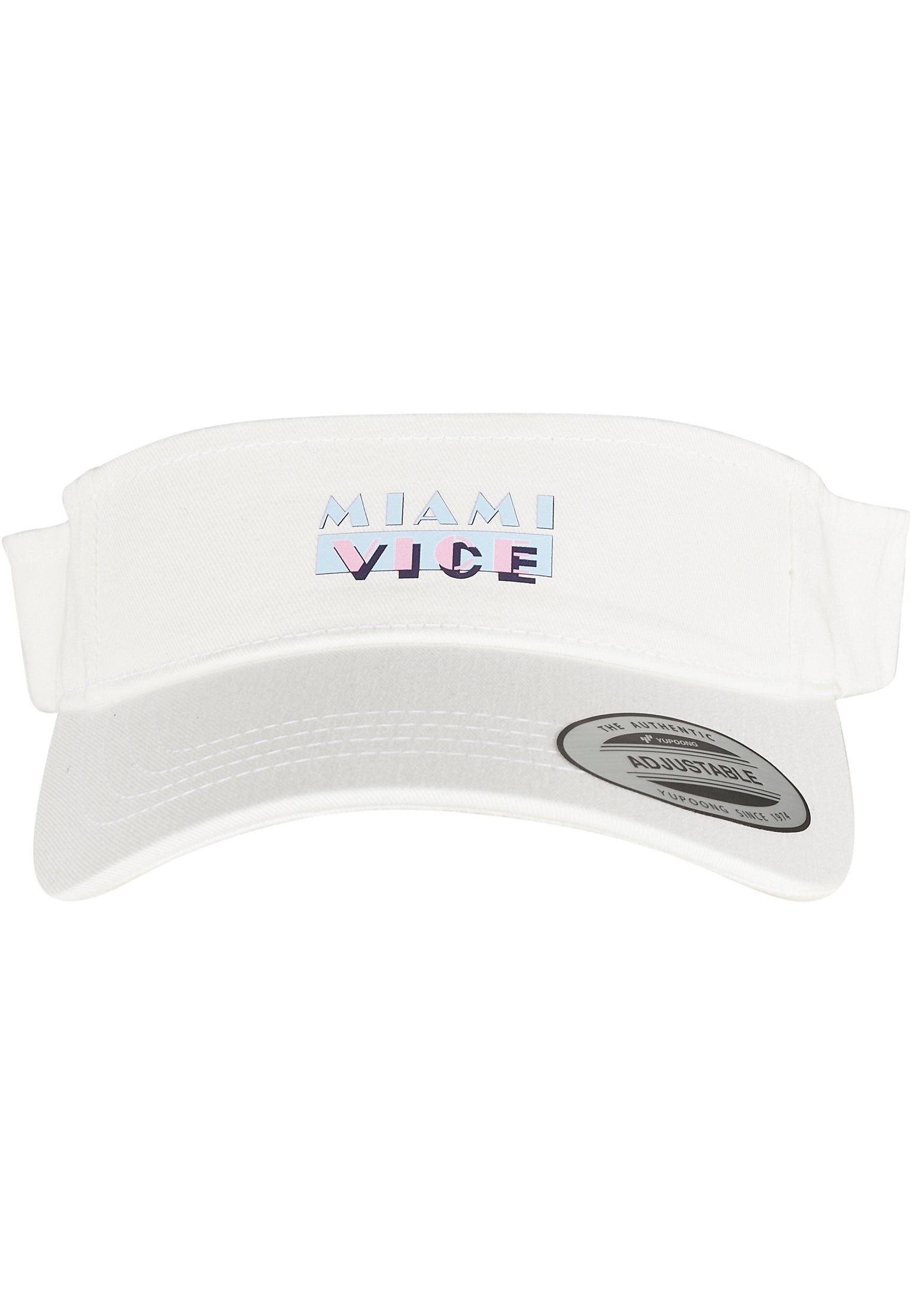 Miami Vice Logo Visor Cap white one size - workoutbrands.com