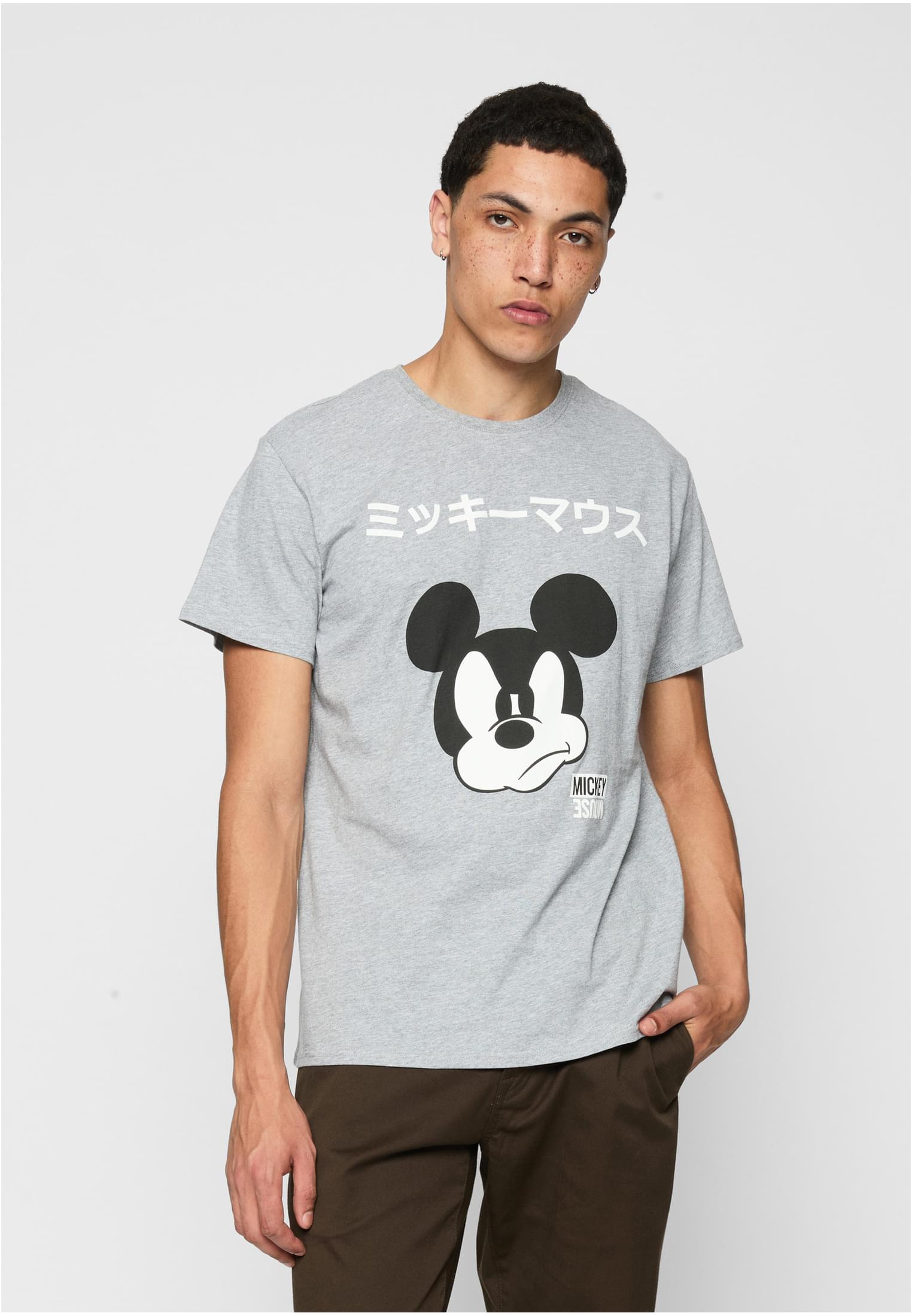 Mickey Japanese Tee heather grey XXL - workoutbrands.com