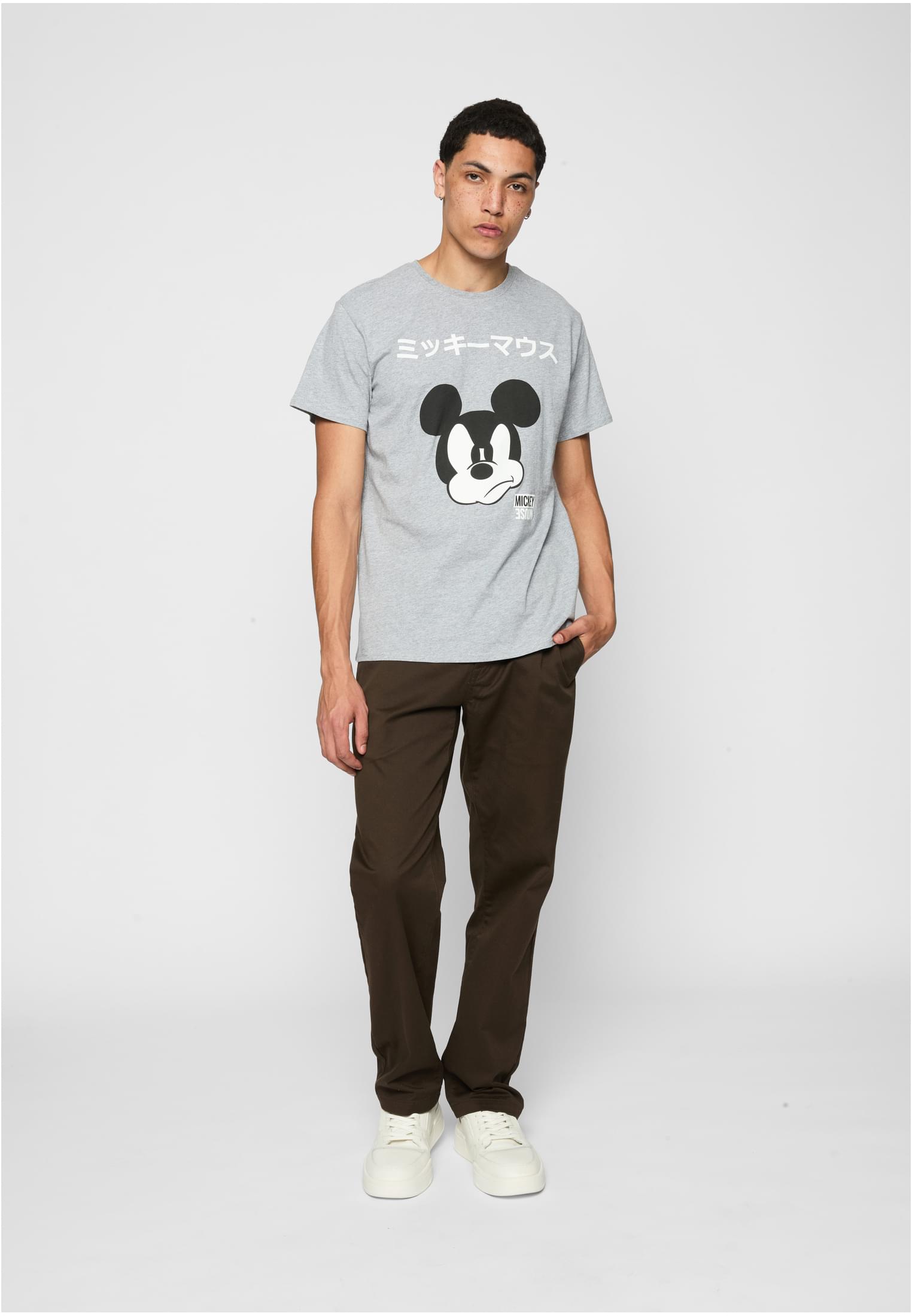 Mickey Japanese Tee heather grey XXL - workoutbrands.com