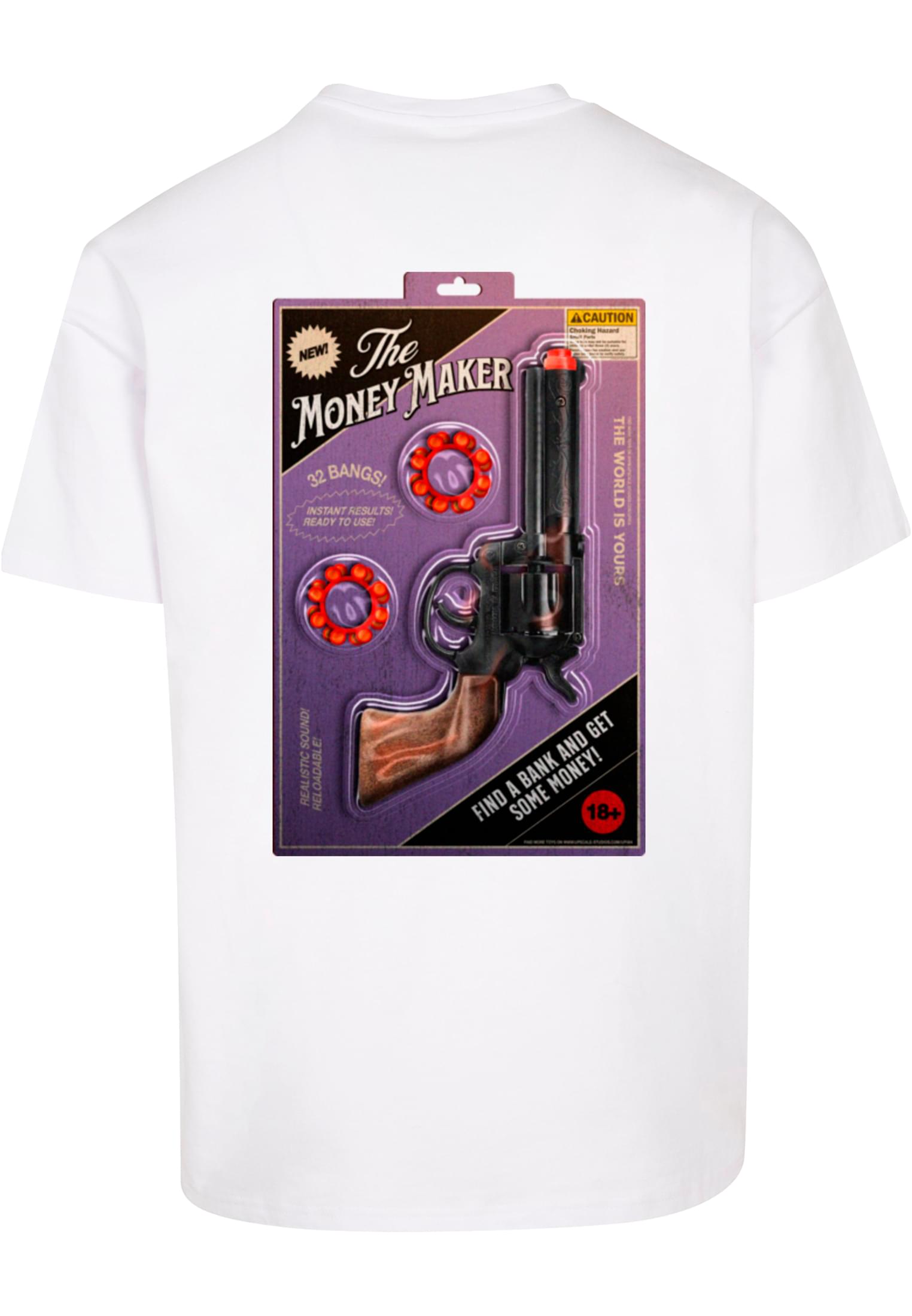 Money Maker Oversize Tee white XXL - workoutbrands.com