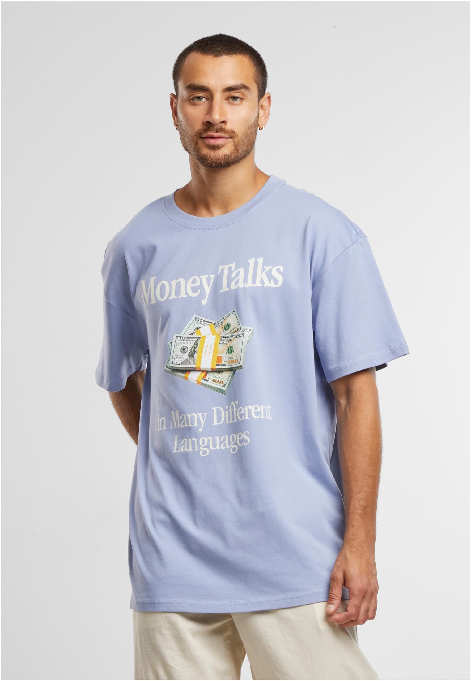 Money Talks Oversize Tee violablue XXL - workoutbrands.com