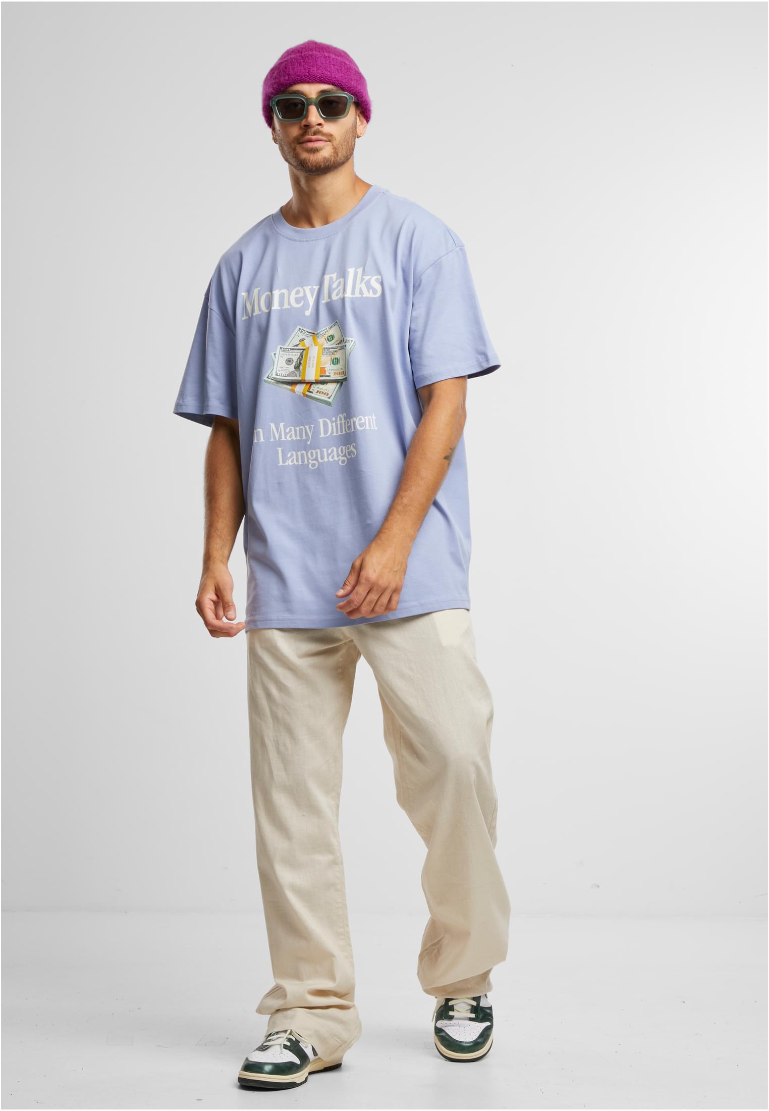 Money Talks Oversize Tee violablue XXL - workoutbrands.com