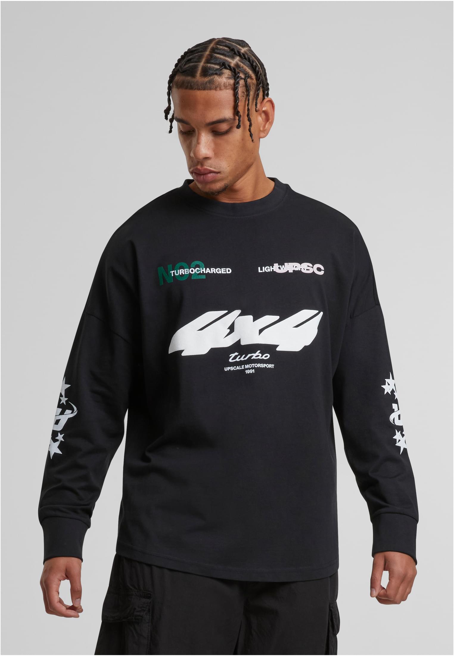 Motorsport Cut on Logsleeve black XXL - workoutbrands.com
