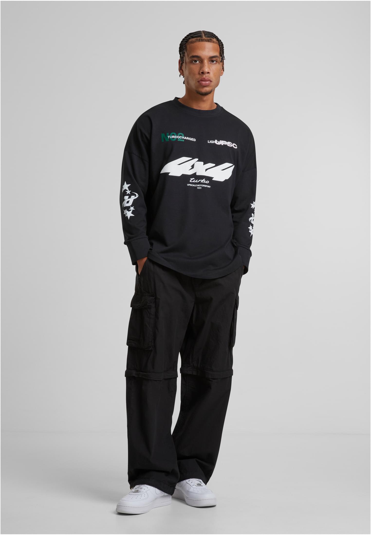 Motorsport Cut on Logsleeve black XXL - workoutbrands.com