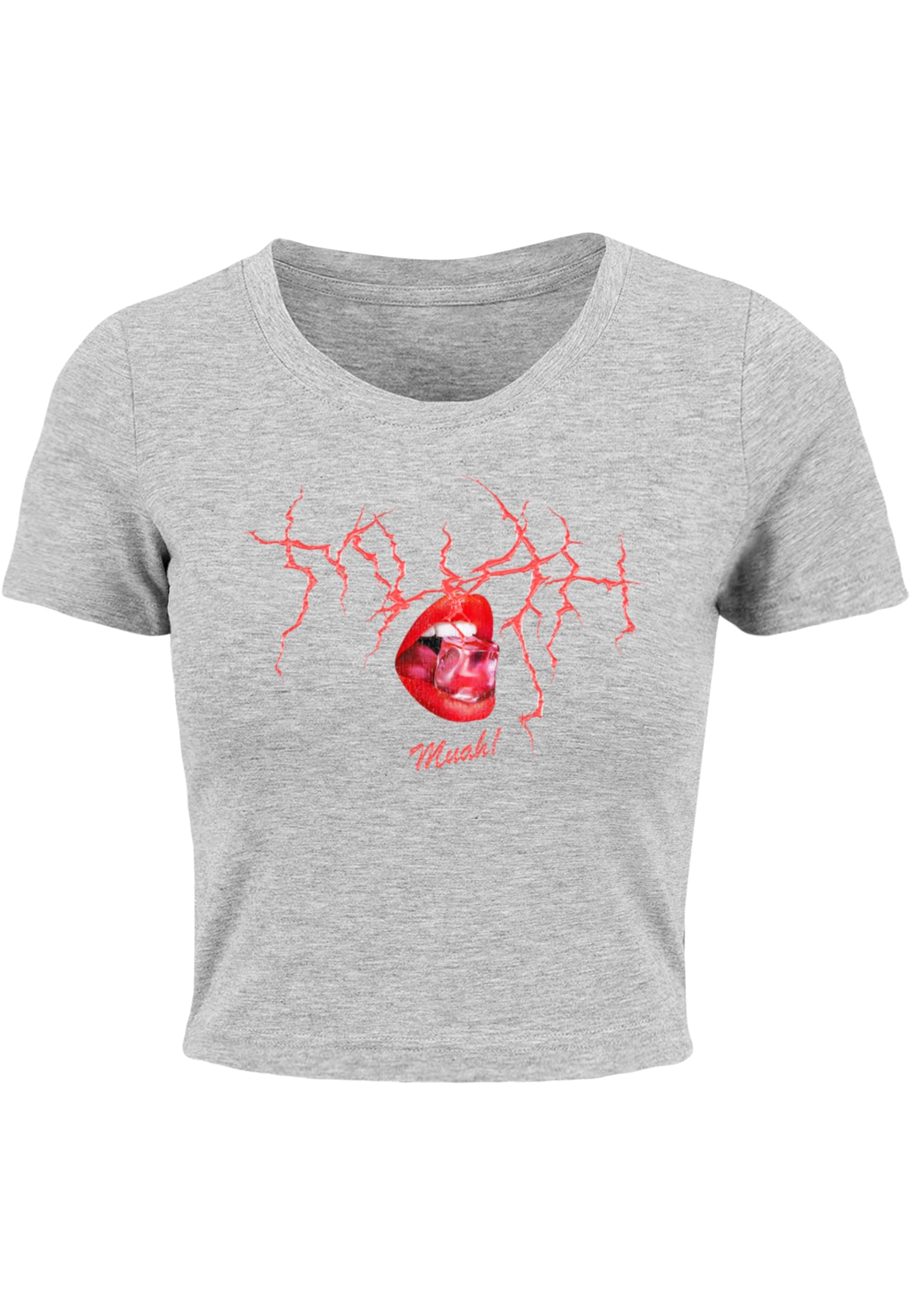 Muah Cropped Tee white XXL - workoutbrands.com