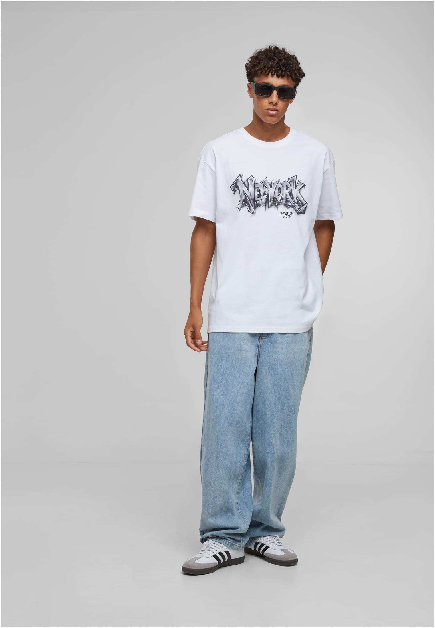 NY Graffiti Oversize Tee white XXL - workoutbrands.com