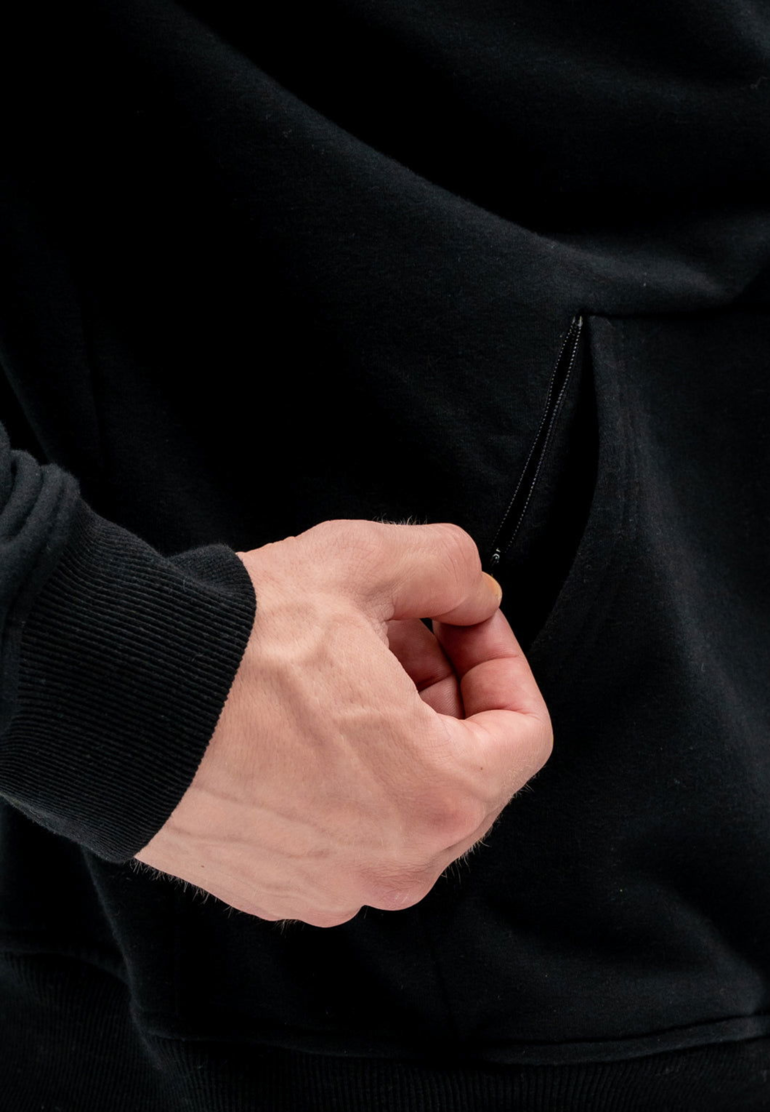 Bluza z kapturem A MASSIMO - czarna