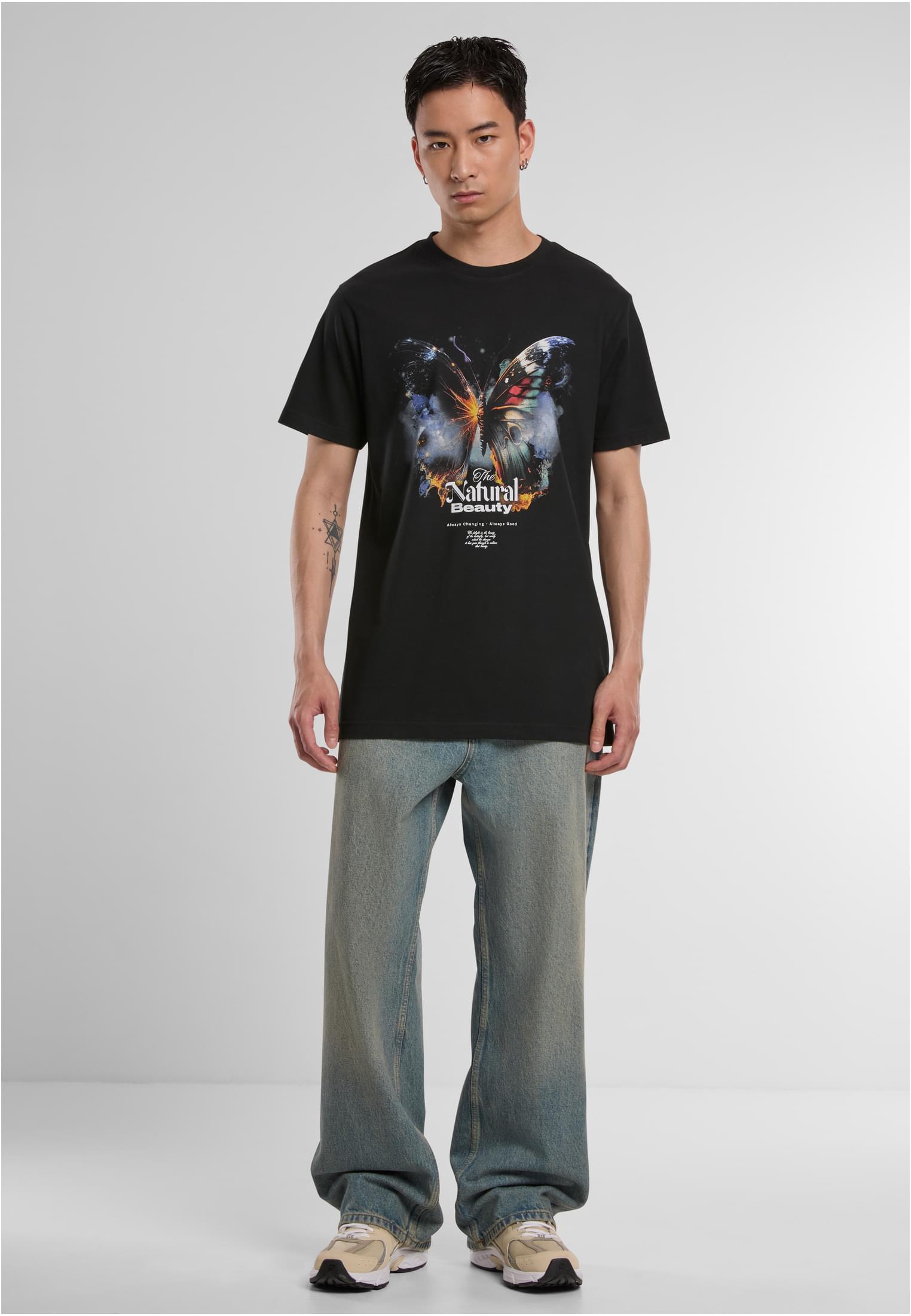 Natural Beauty Butterfly Tee black XXL - workoutbrands.com