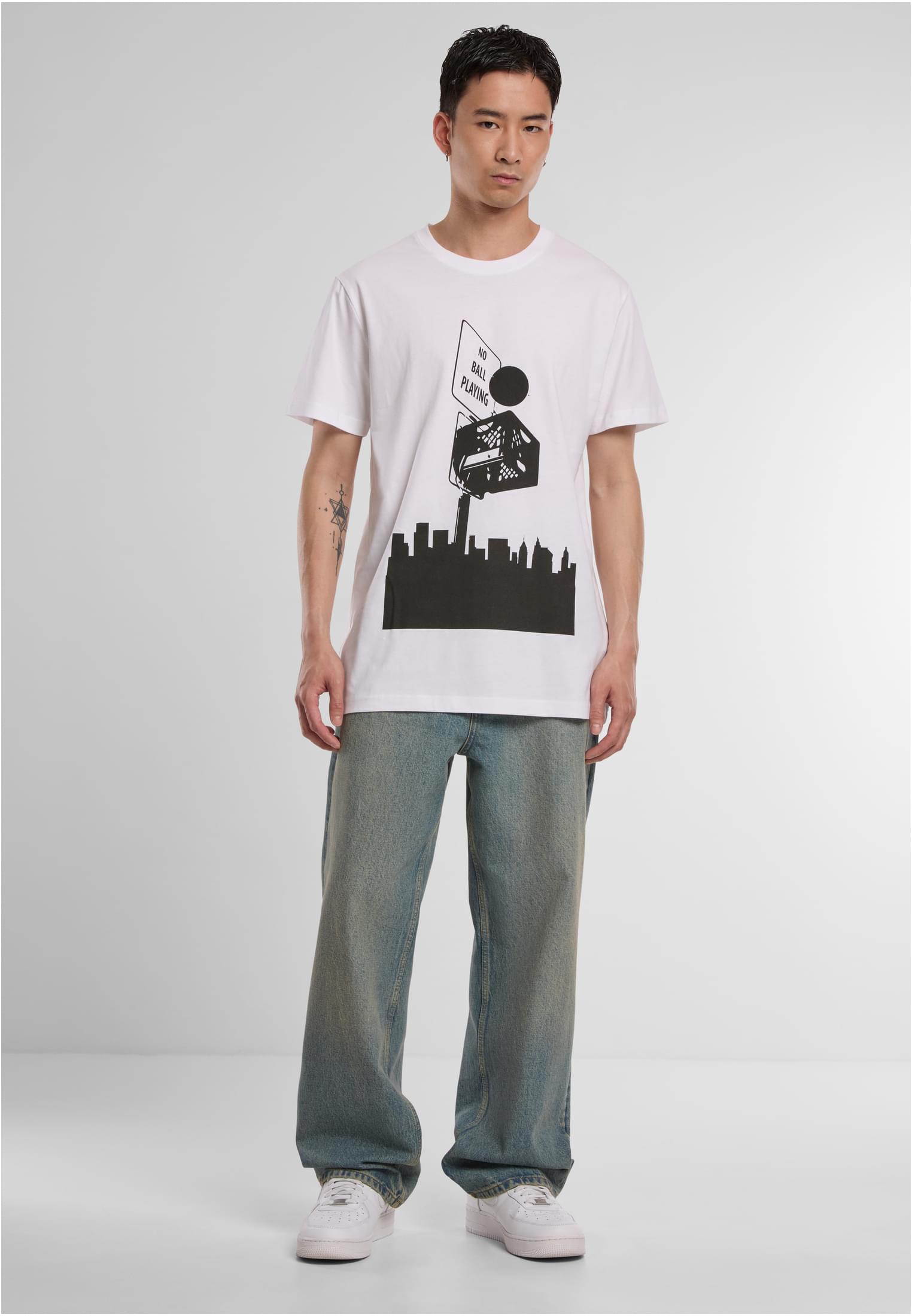 No Ball Tee white XXL - workoutbrands.com