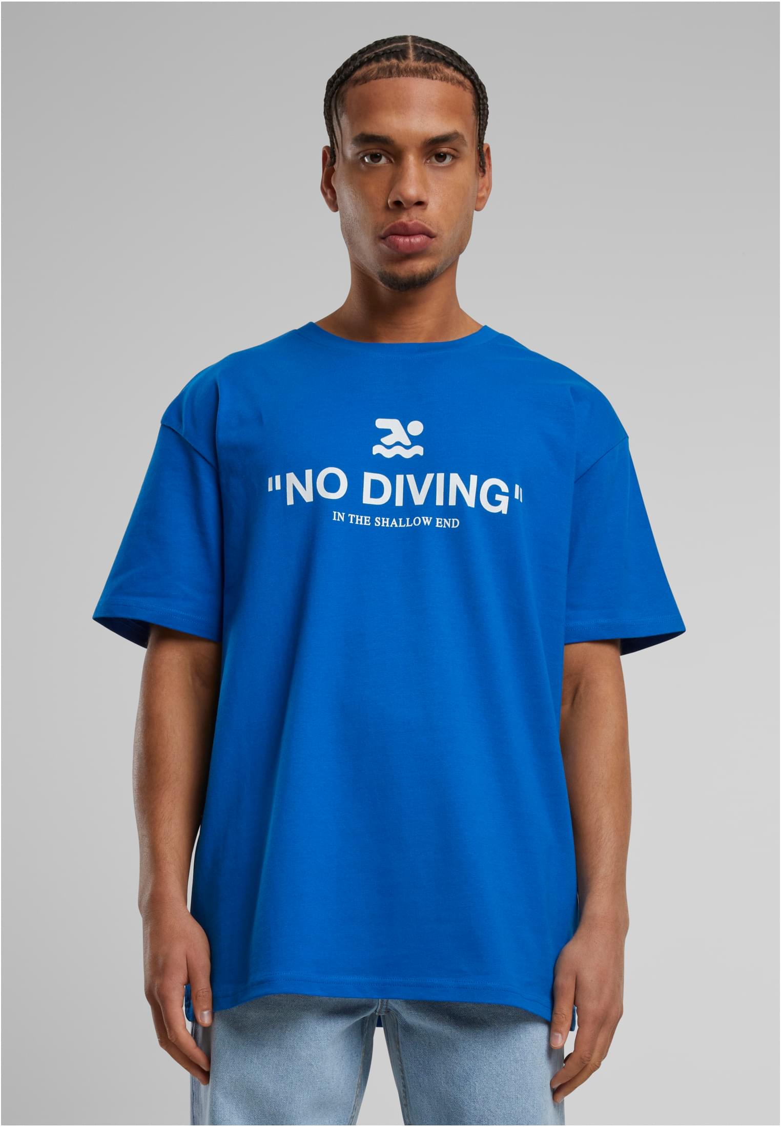No Diving Heavy Oversize Tee berylblue XXL - workoutbrands.com