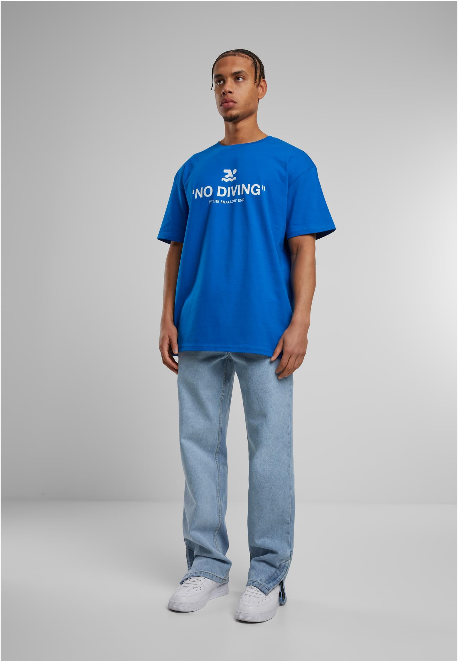 No Diving Heavy Oversize Tee berylblue XXL - workoutbrands.com