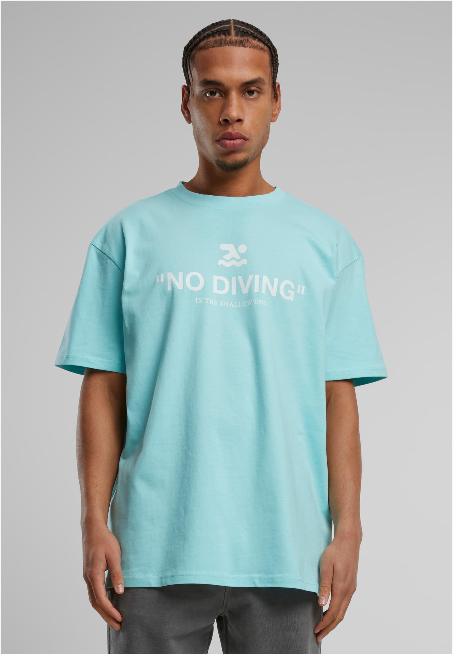 No Diving Heavy Oversize Tee berylblue XXL - workoutbrands.com