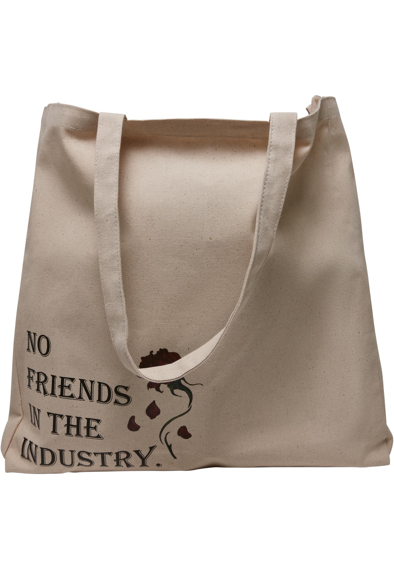 No Friends Oversize Canvas Tote Bag offwhite one size - workoutbrands.com