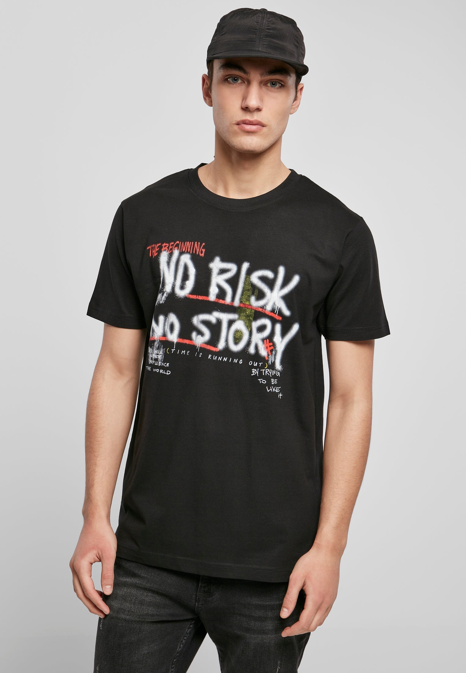 No Risk No Story Tee black XXL - workoutbrands.com