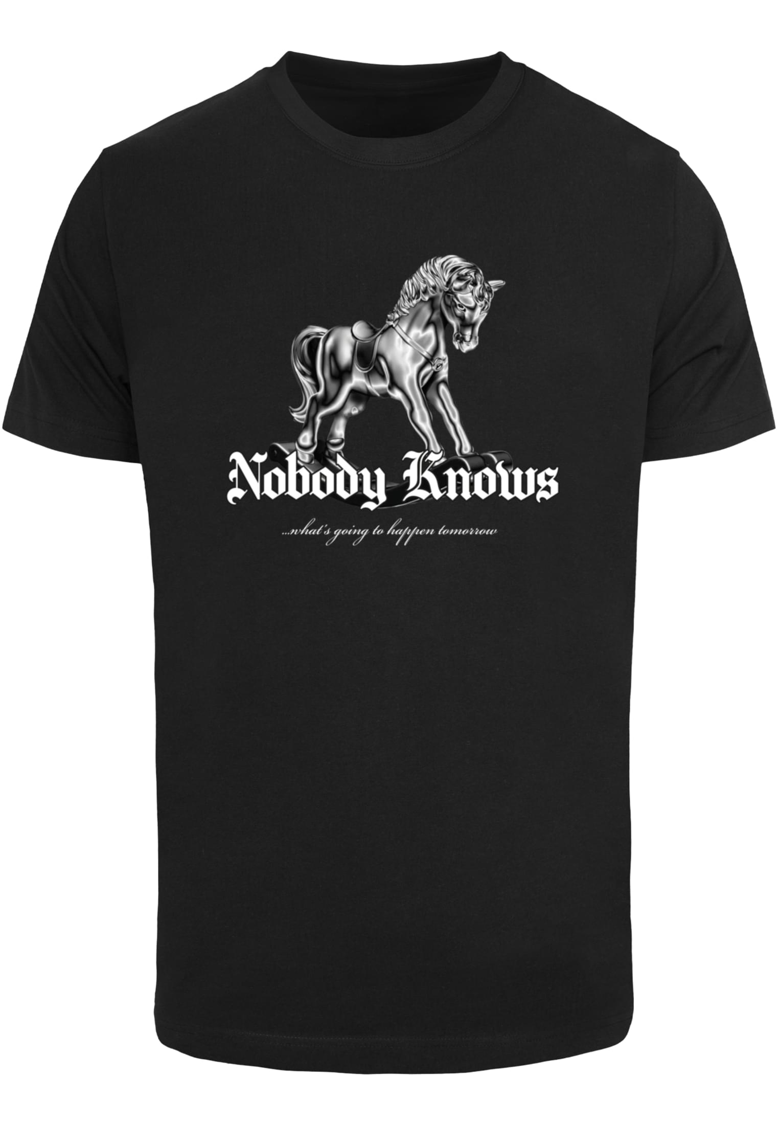 Nobody Knows Tee black XXL - workoutbrands.com