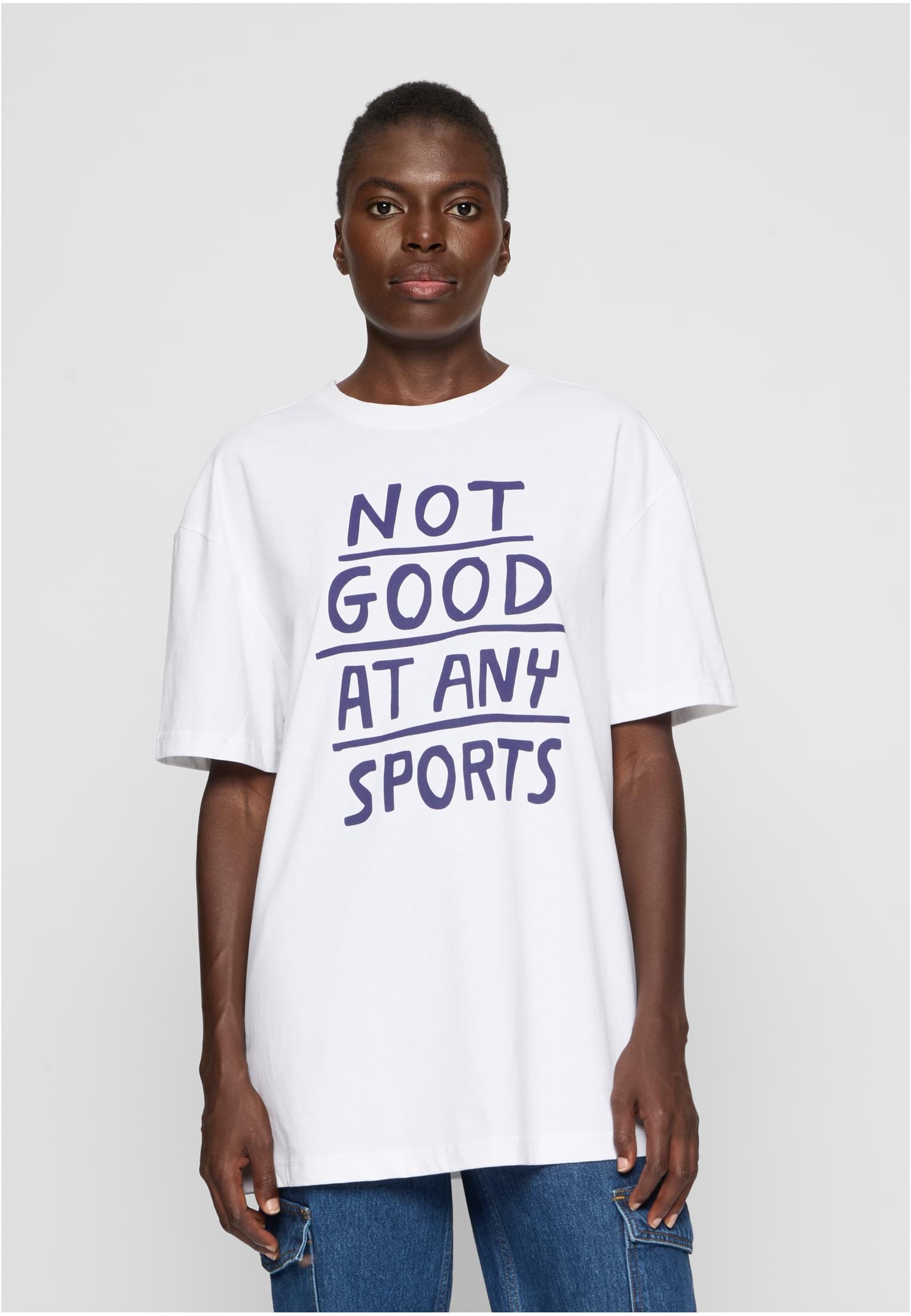 Not Good At Any Sports Tee white XXL - workoutbrands.com
