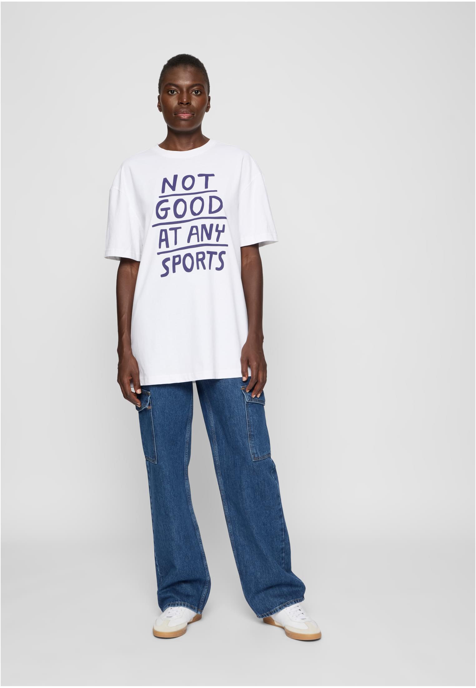Not Good At Any Sports Tee white XXL - workoutbrands.com