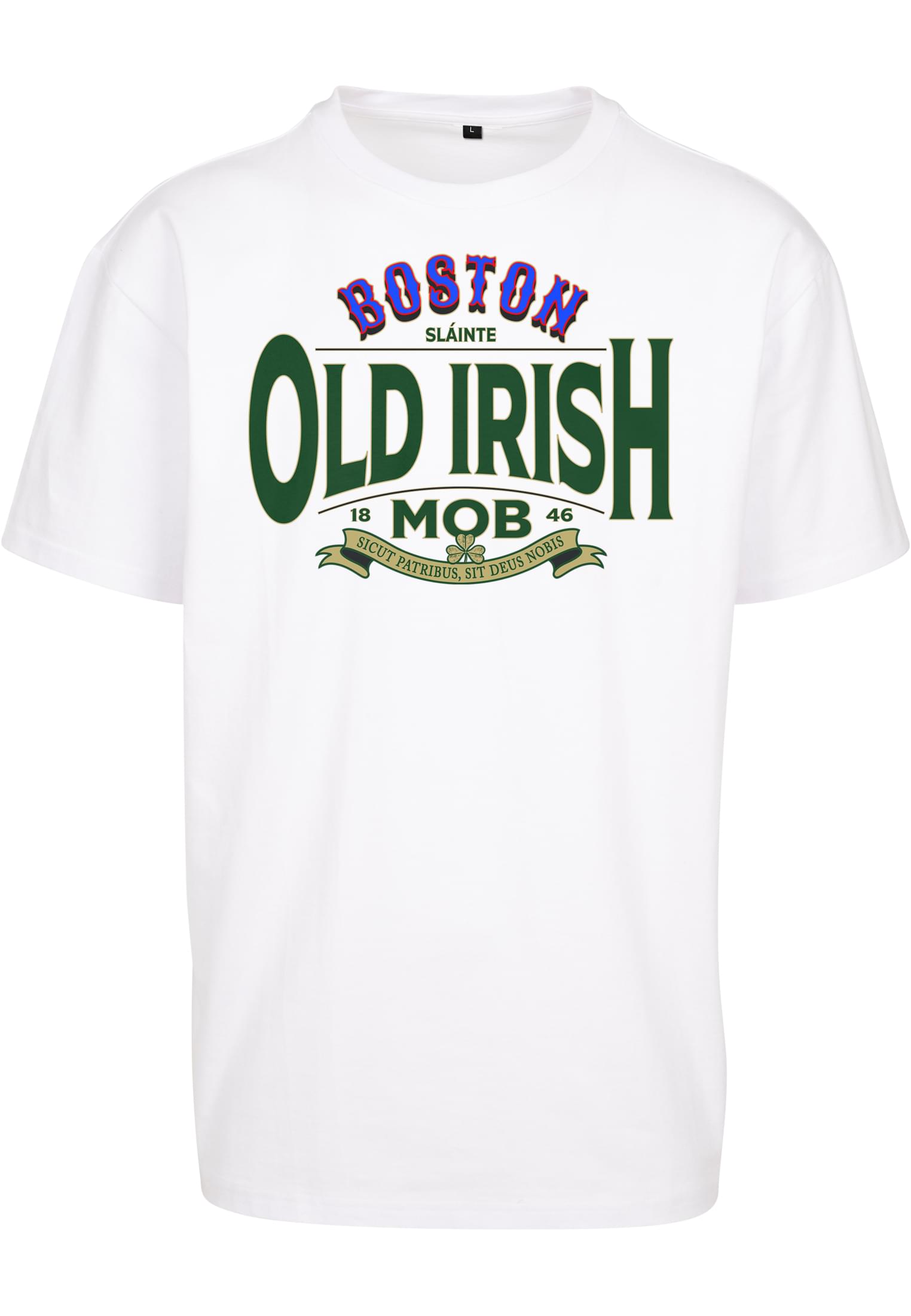 Old Irish Mob Oversize Tee white XXL - workoutbrands.com