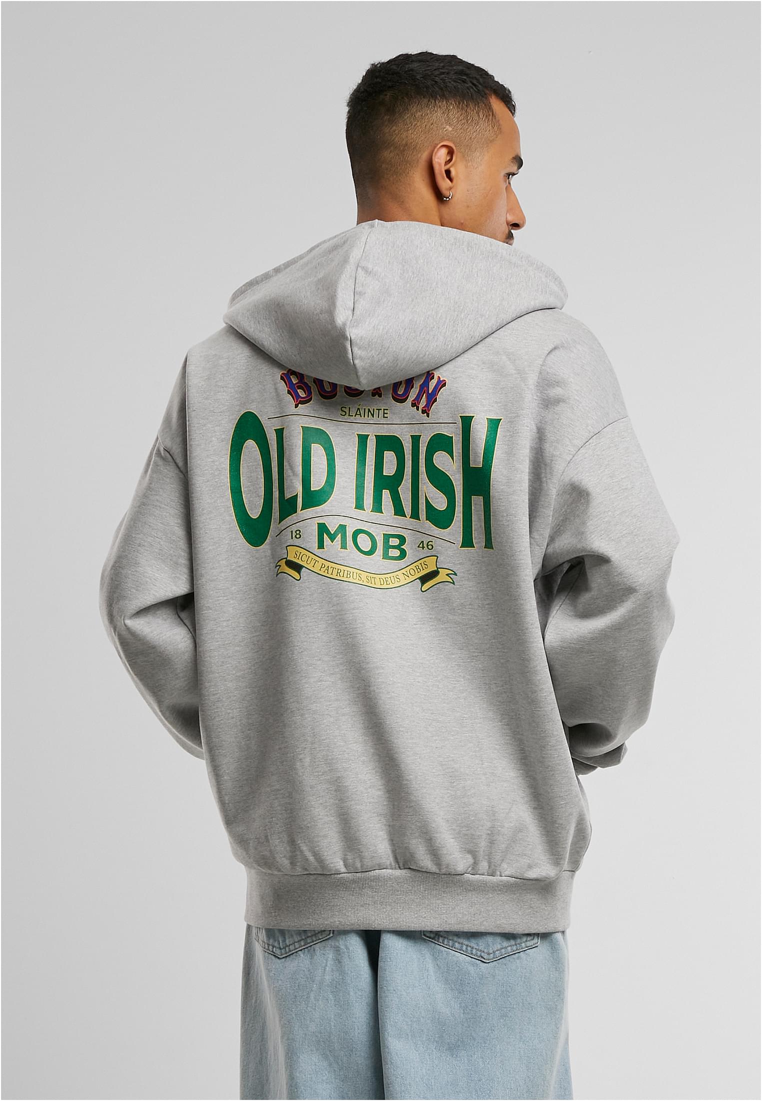 Old Irish Mob Ultraheavy Oversize Hoody grey XXL - workoutbrands.com