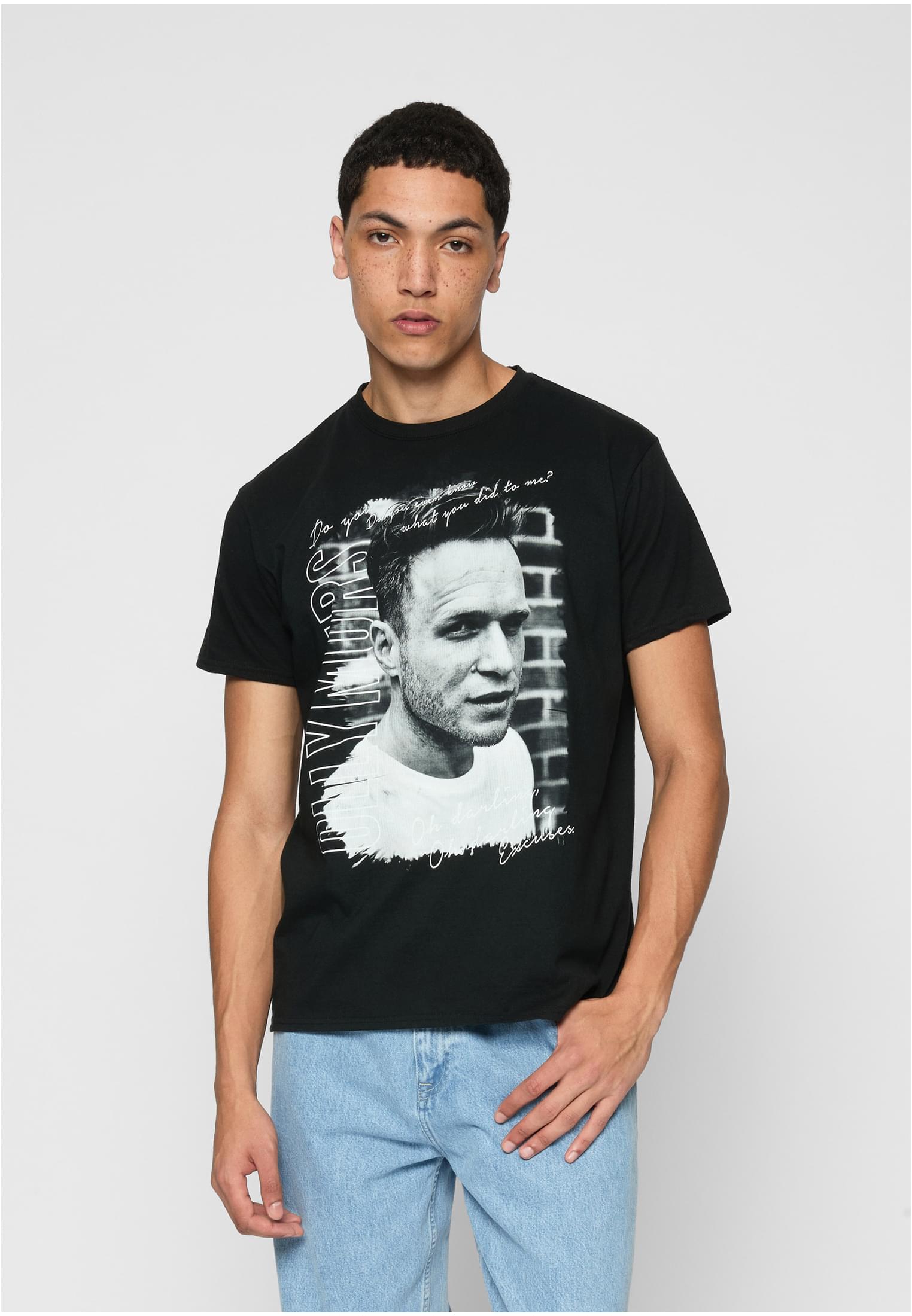 Olly Murs Lyrics Tee black XXL - workoutbrands.com