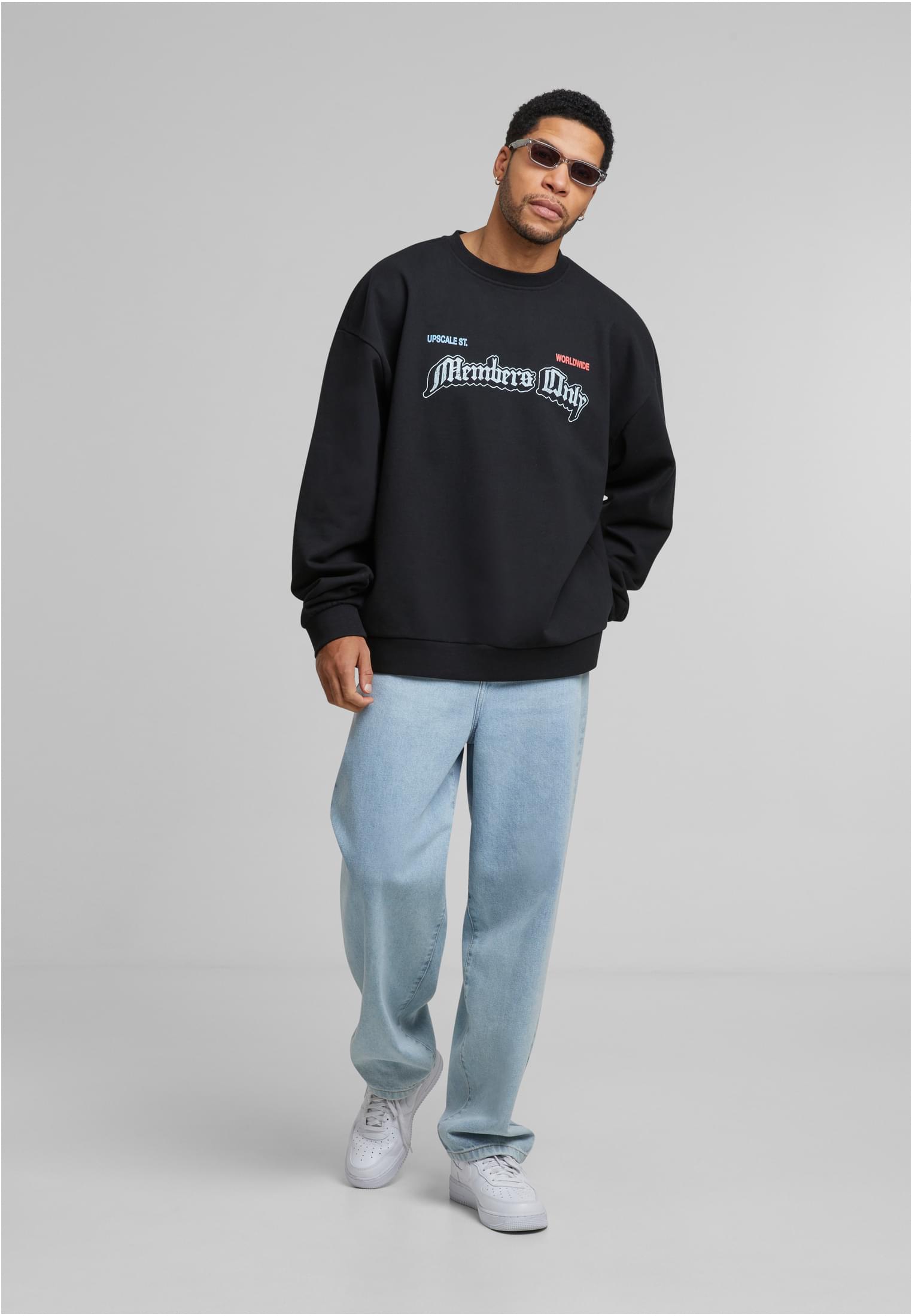 Only Members Oversize Crewneck black XXL - workoutbrands.com