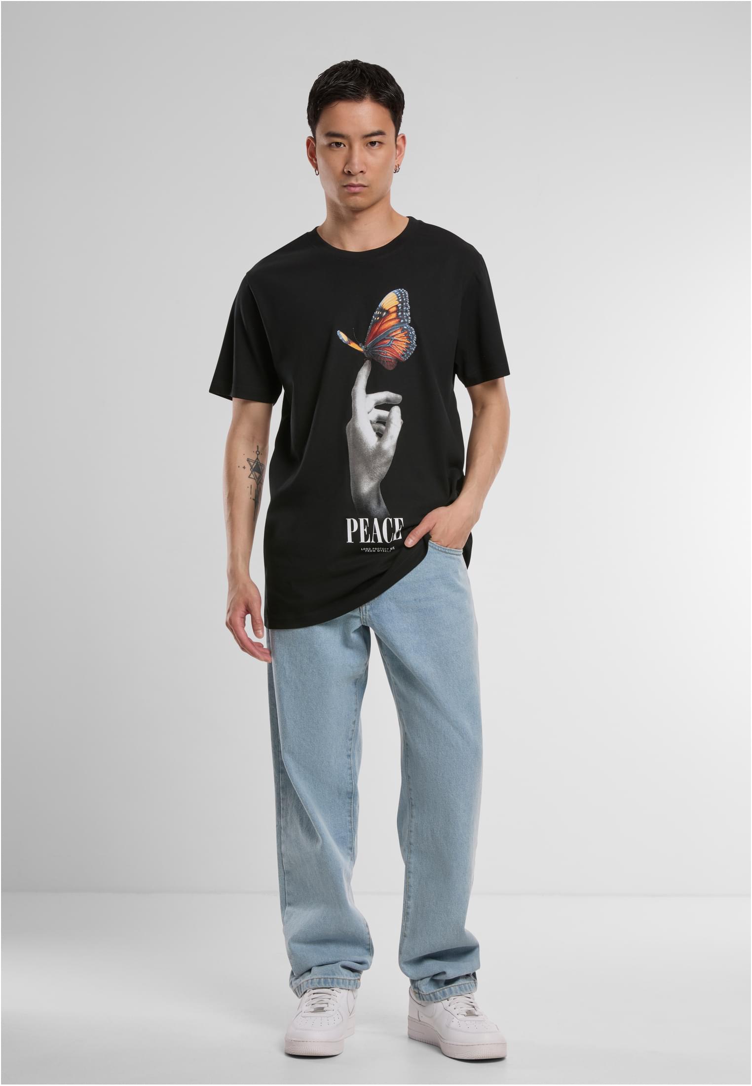 Peace Butterfly Tee black XXL - workoutbrands.com