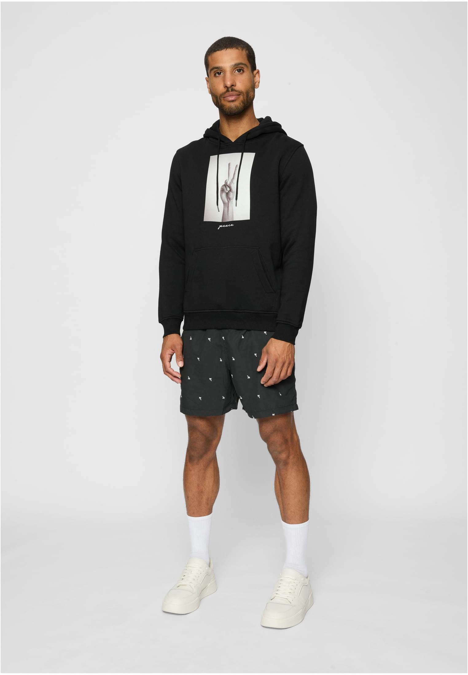 Peace Sign Hoody black XXL - workoutbrands.com