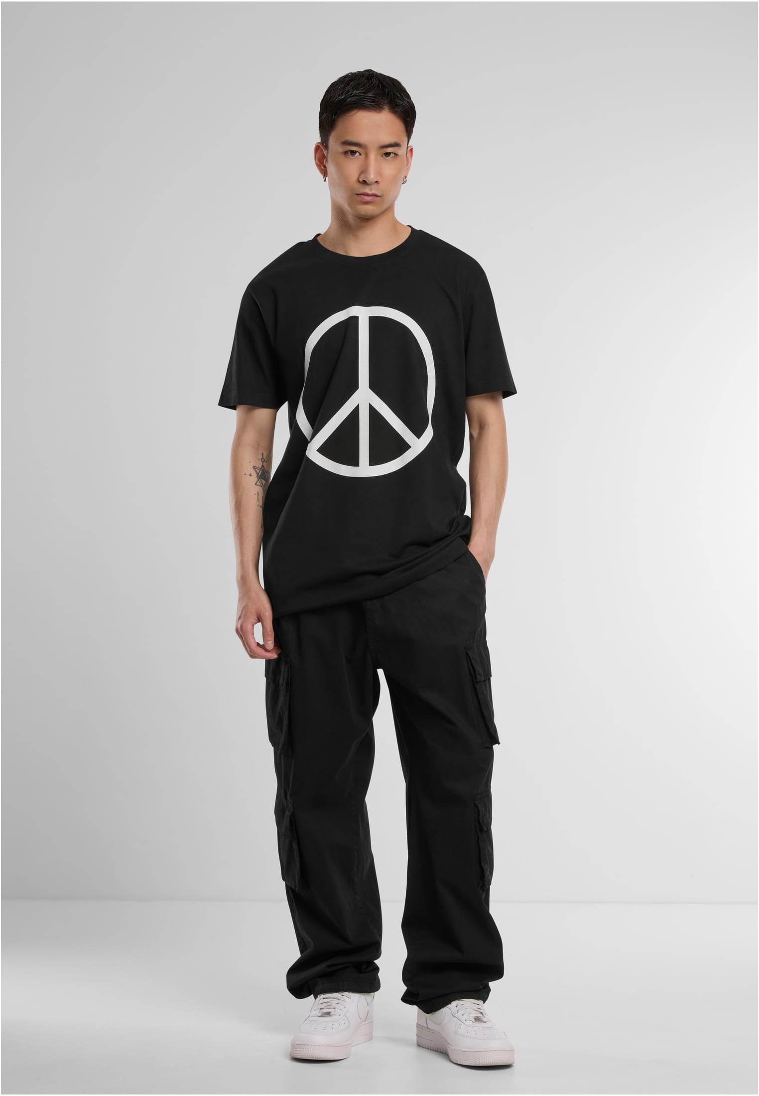 Peace Tee black XXL - workoutbrands.com