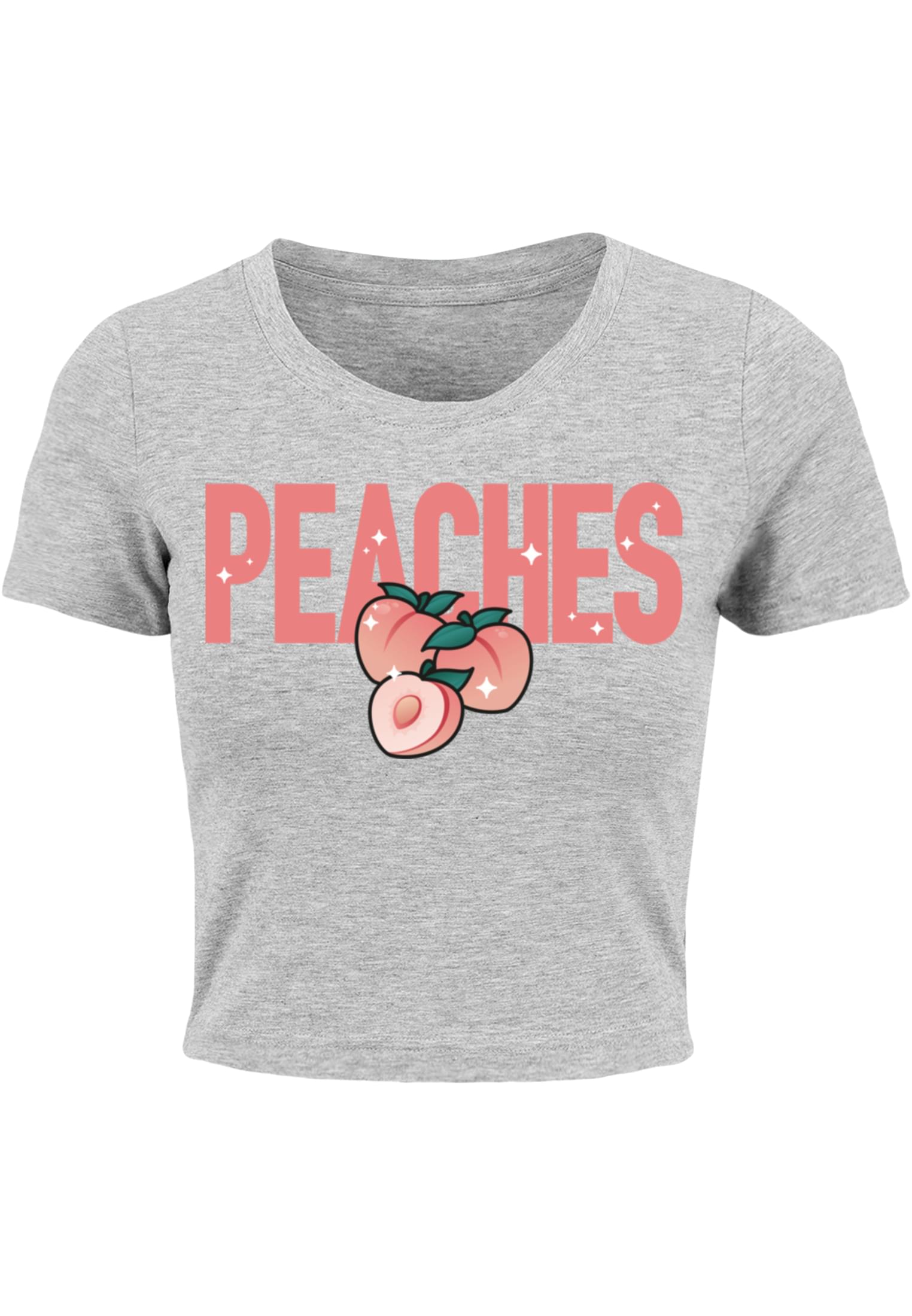 Peaches Cropped Tee white XXL - workoutbrands.com