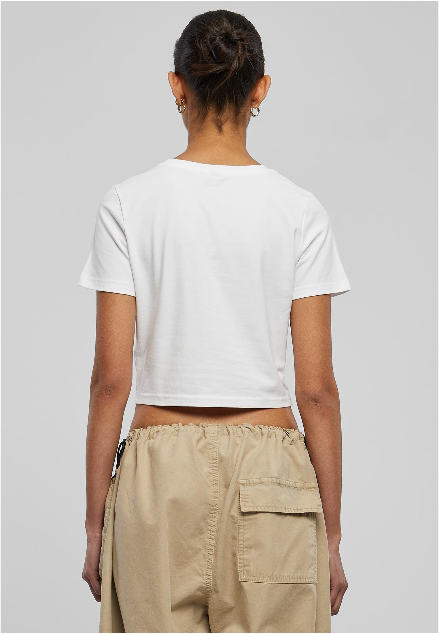 Peaches Cropped Tee white XXL - workoutbrands.com