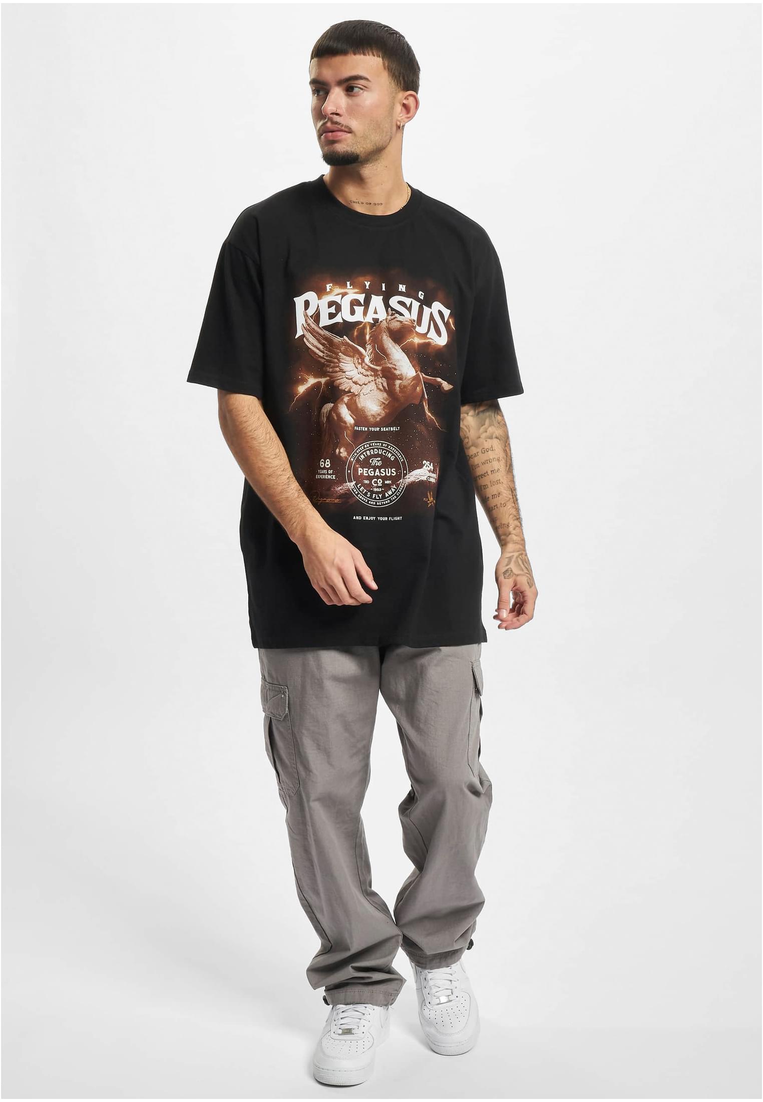 Pegasus Oversize Tee black XXL - workoutbrands.com