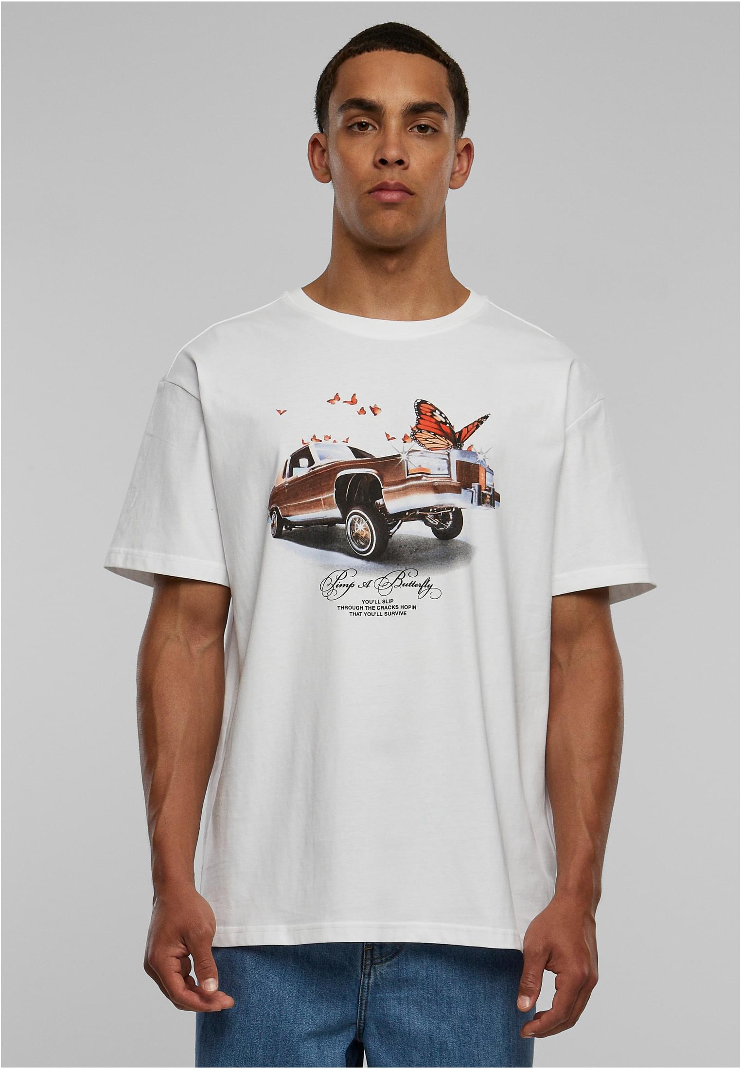 Pimp a Butterfly Oversize Tee white XXL - workoutbrands.com