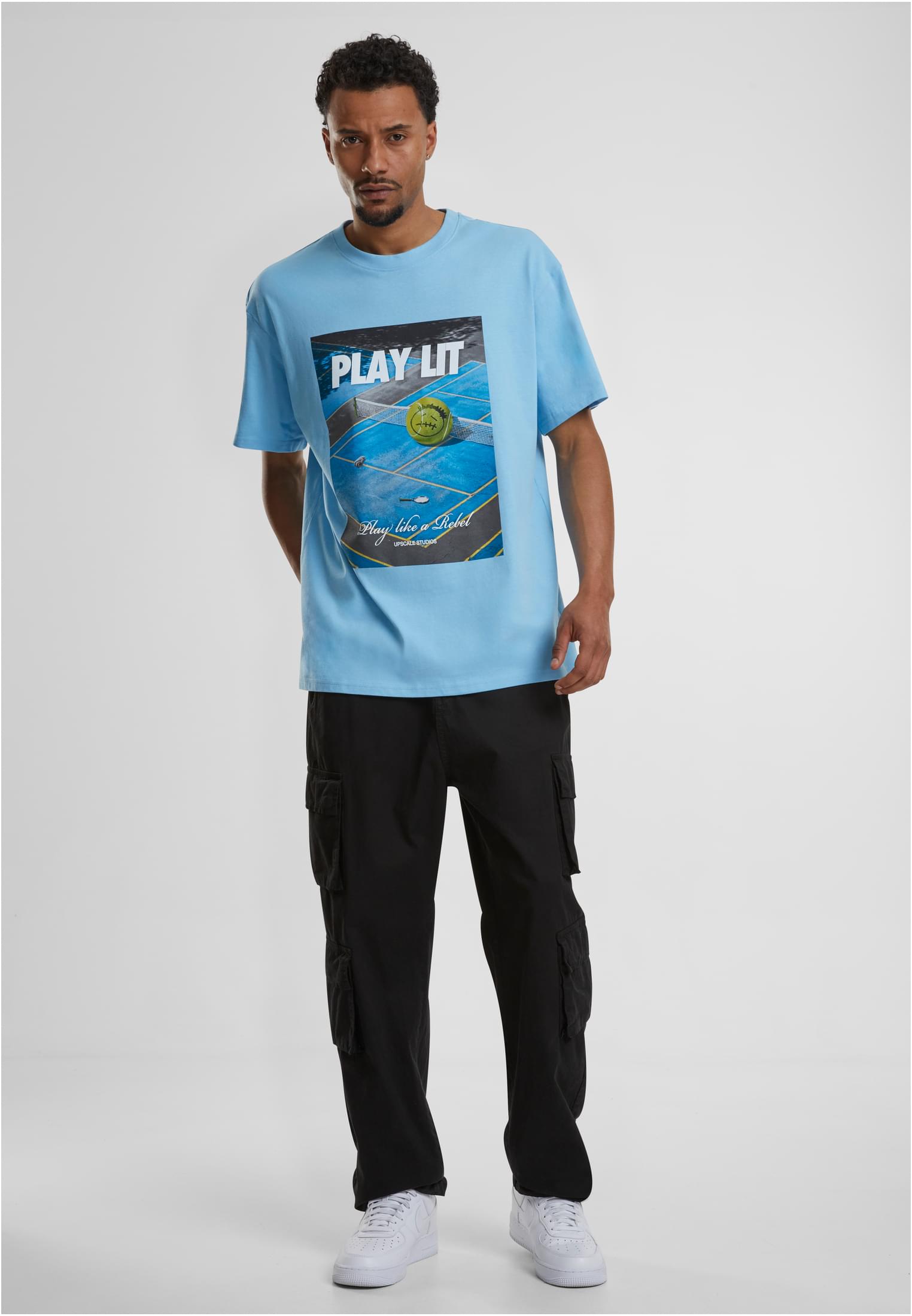 PlayLit Heavy Oversize Tee balticblue XXL - workoutbrands.com