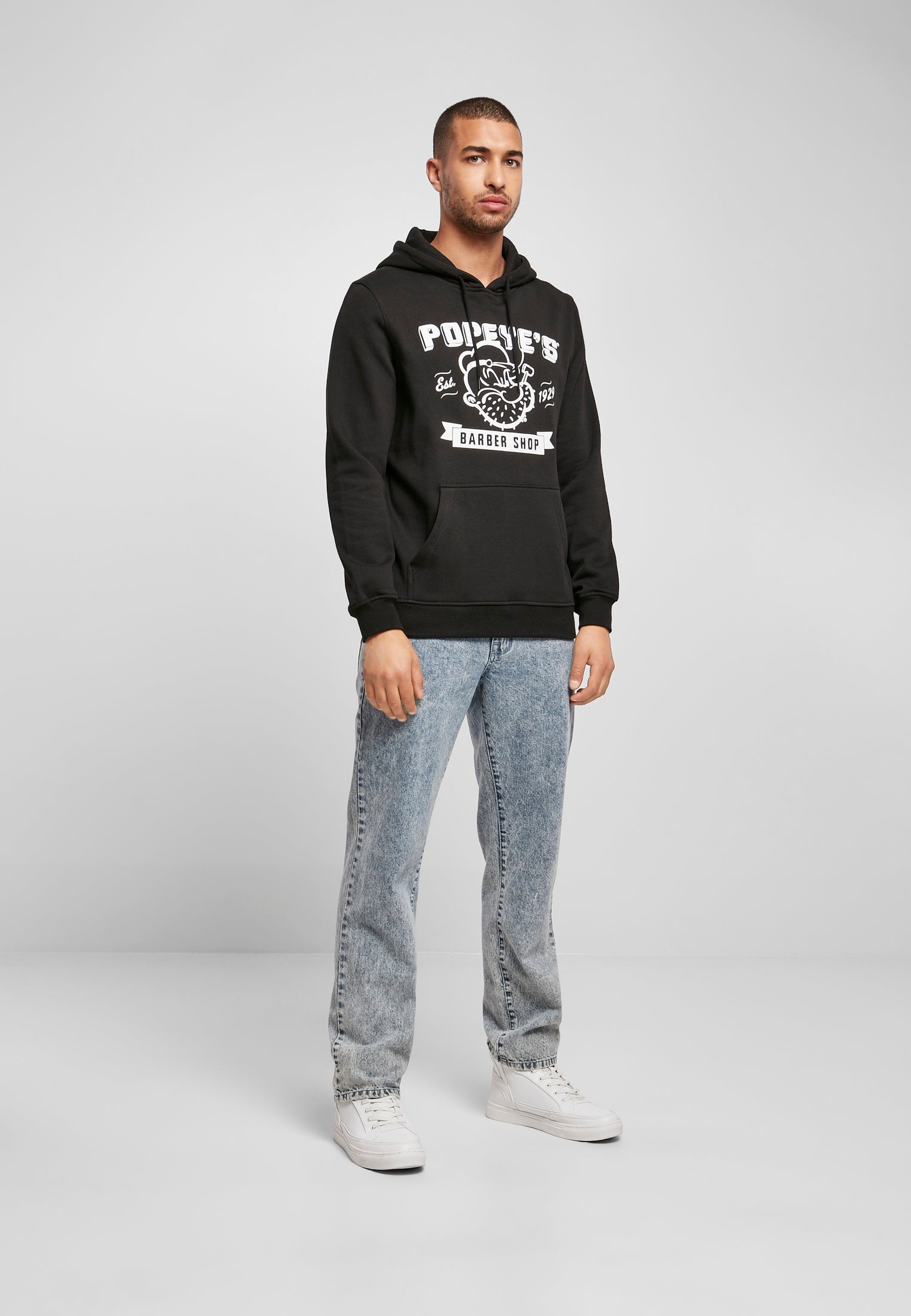 Popeye Barber Shop Hoody white XXL - workoutbrands.com