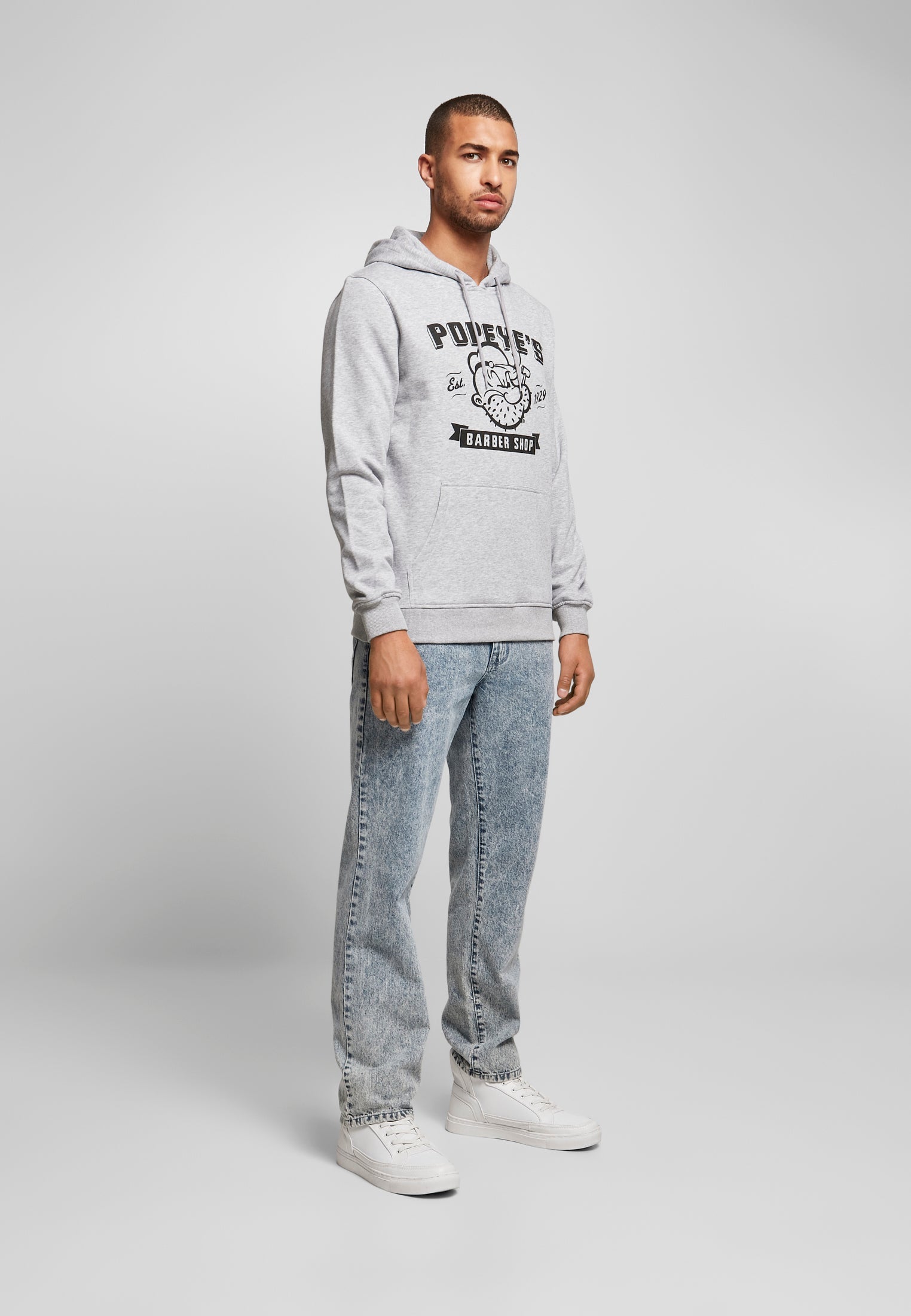 Popeye Barber Shop Hoody white XXL - workoutbrands.com