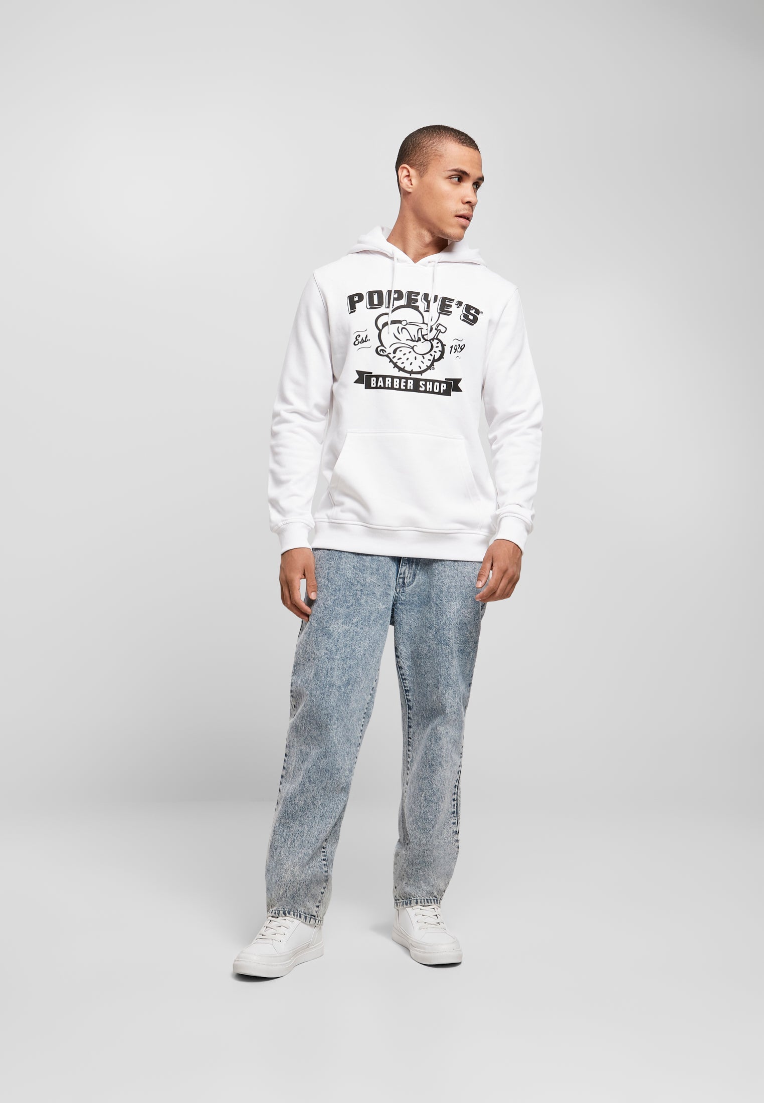 Popeye Barber Shop Hoody white XXL - workoutbrands.com