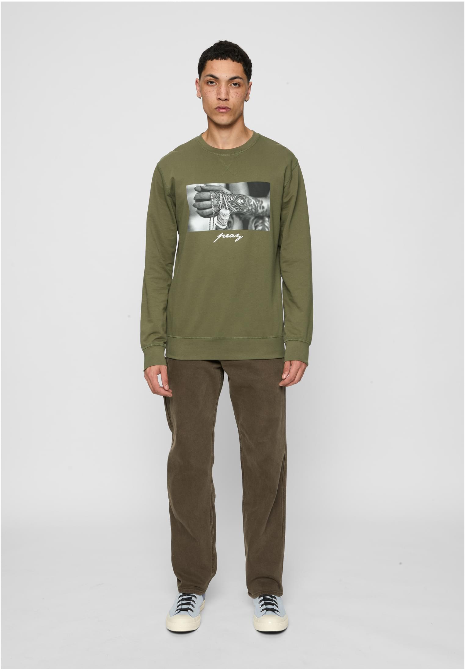 Pray 2.0 Crewneck olive XS - workoutbrands.com
