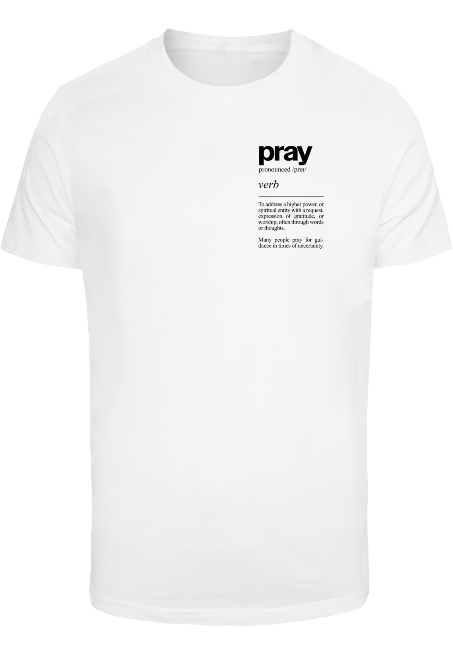 Pray Definition Tee white XXL - workoutbrands.com