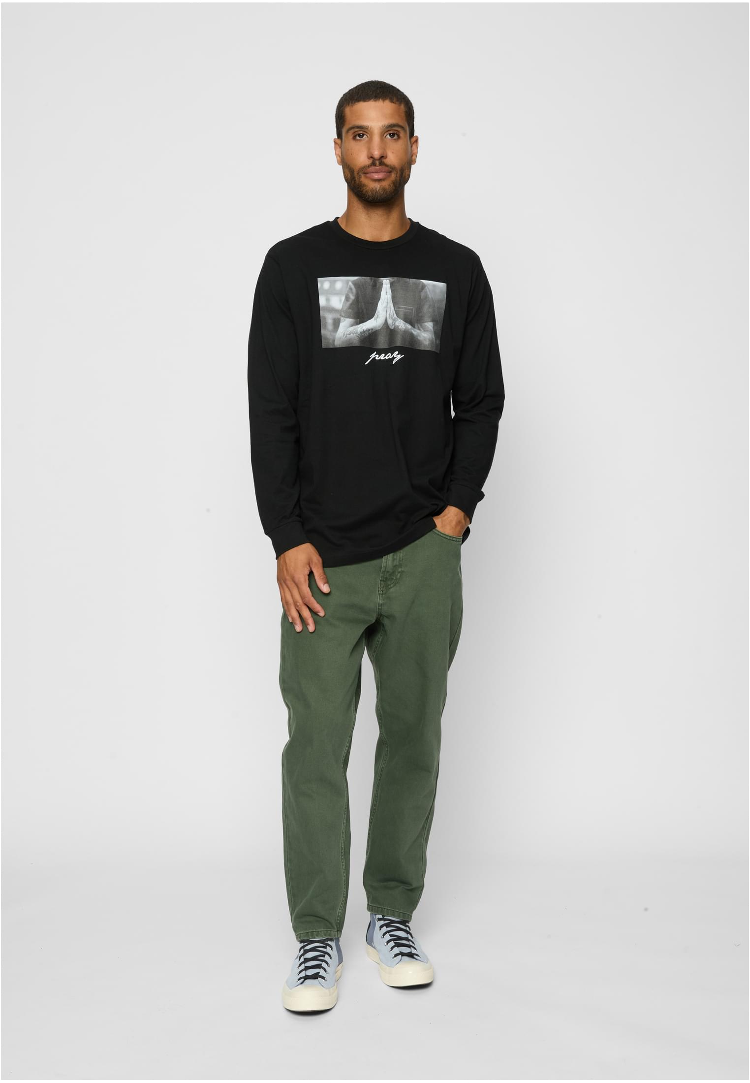 Pray Longsleeve white XXL - workoutbrands.com