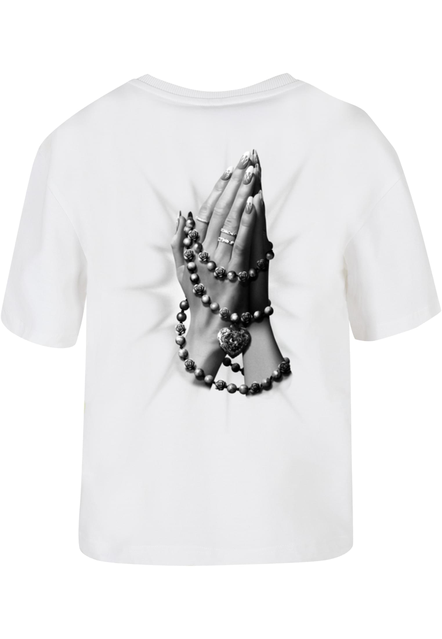 Praying Hands Tee white XXL - workoutbrands.com
