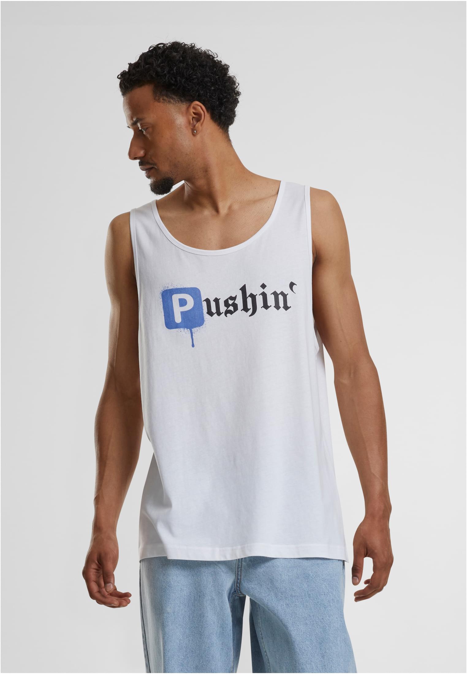 Pushin P Tank Top white XXL - workoutbrands.com