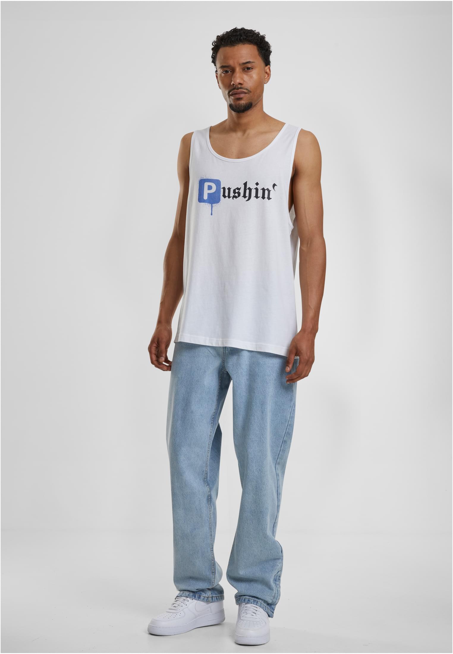 Pushin P Tank Top white XXL - workoutbrands.com
