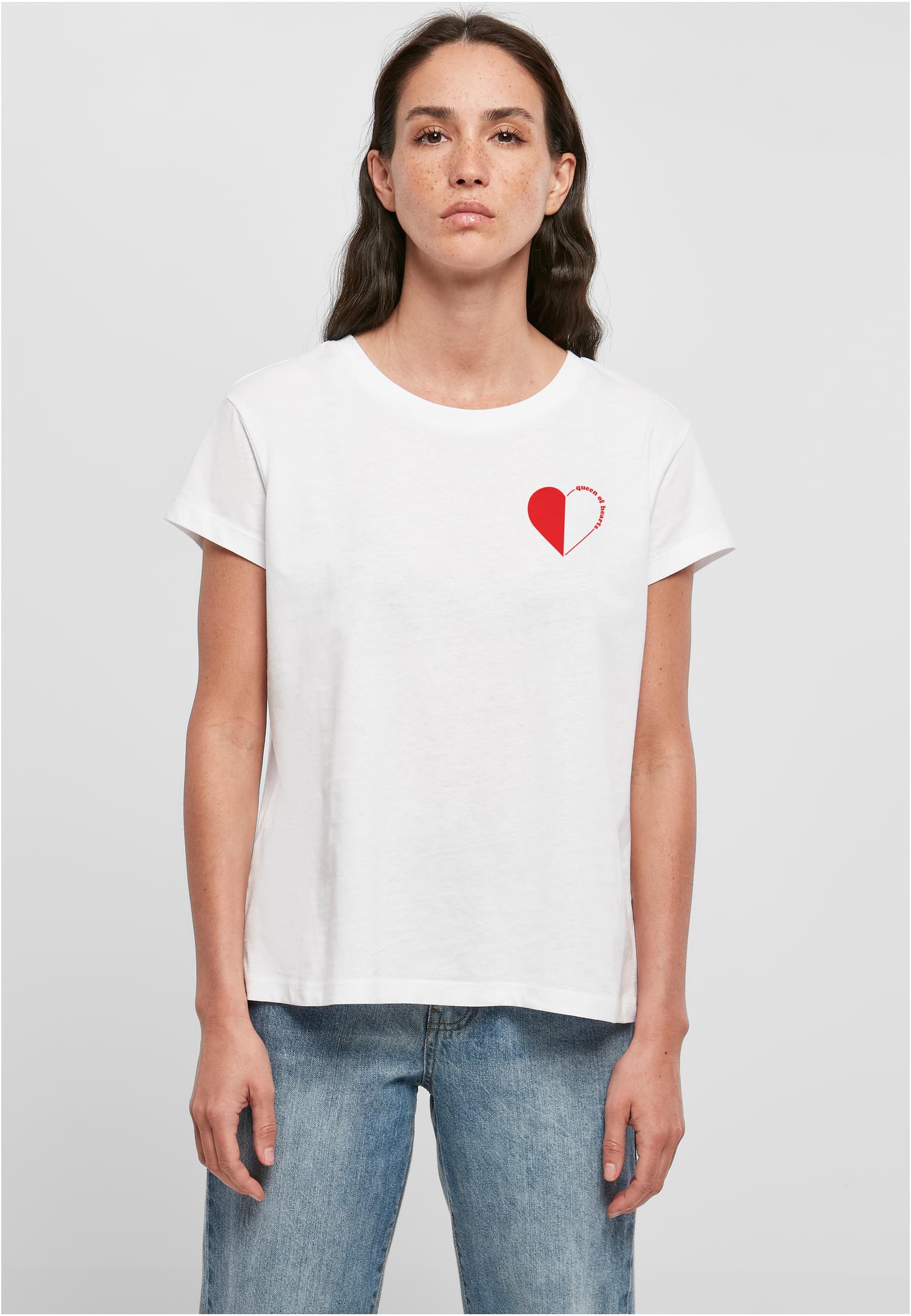 Queen of Hearts Tee white XS - workoutbrands.com