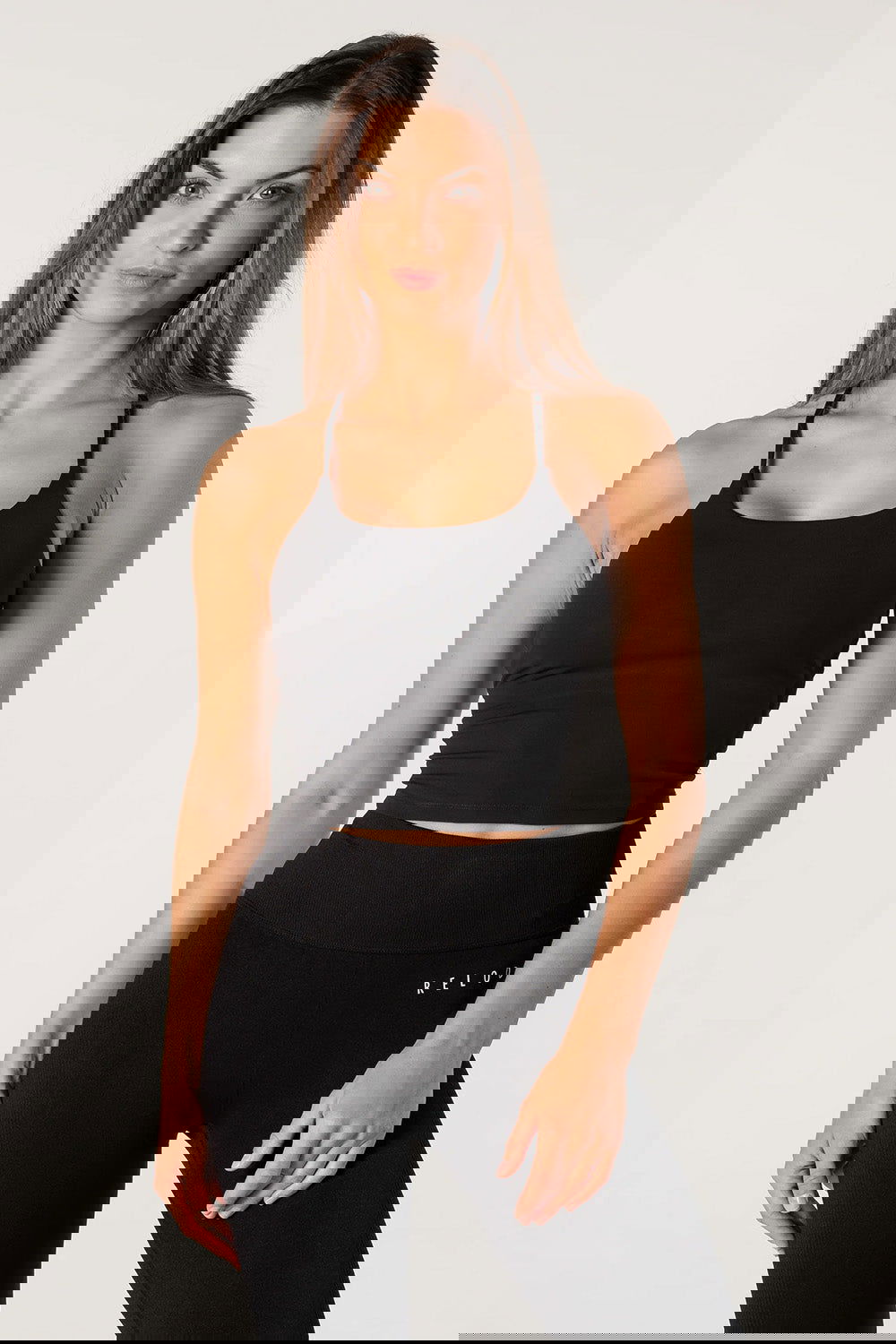 R Core Singlet Top - Black - workoutbrands.com