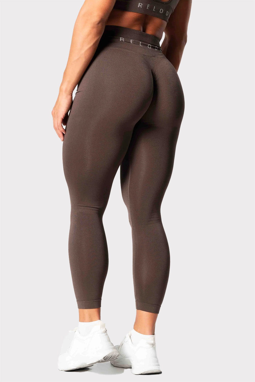 R Prime Scrunch Tights - Brown - workoutbrands.com