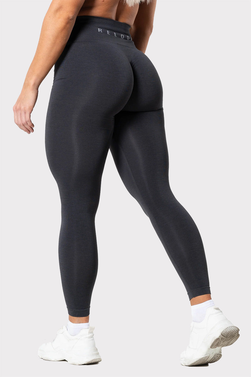 R Prime Scrunch Tights - Dark Grey - workoutbrands.com