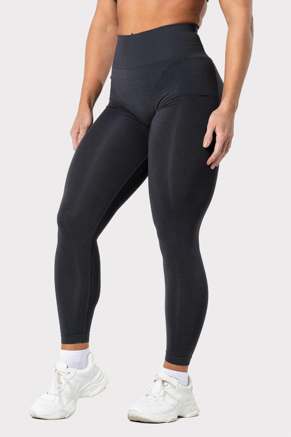 R Prime Scrunch Tights - Dark Grey - workoutbrands.com