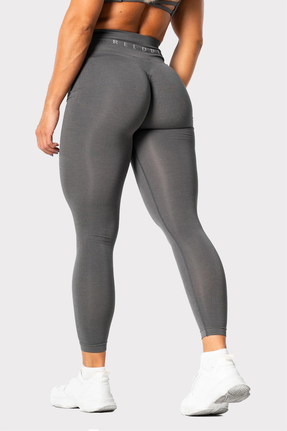 R Prime Scrunch Tights - Grey - workoutbrands.com