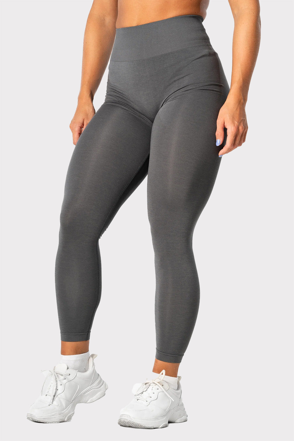 R Prime Scrunch Tights - Grey - workoutbrands.com